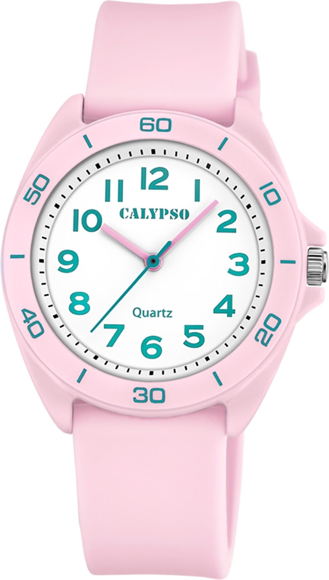 Quarzuhr Calypso Jugenduhr Silikon rosa Calypso