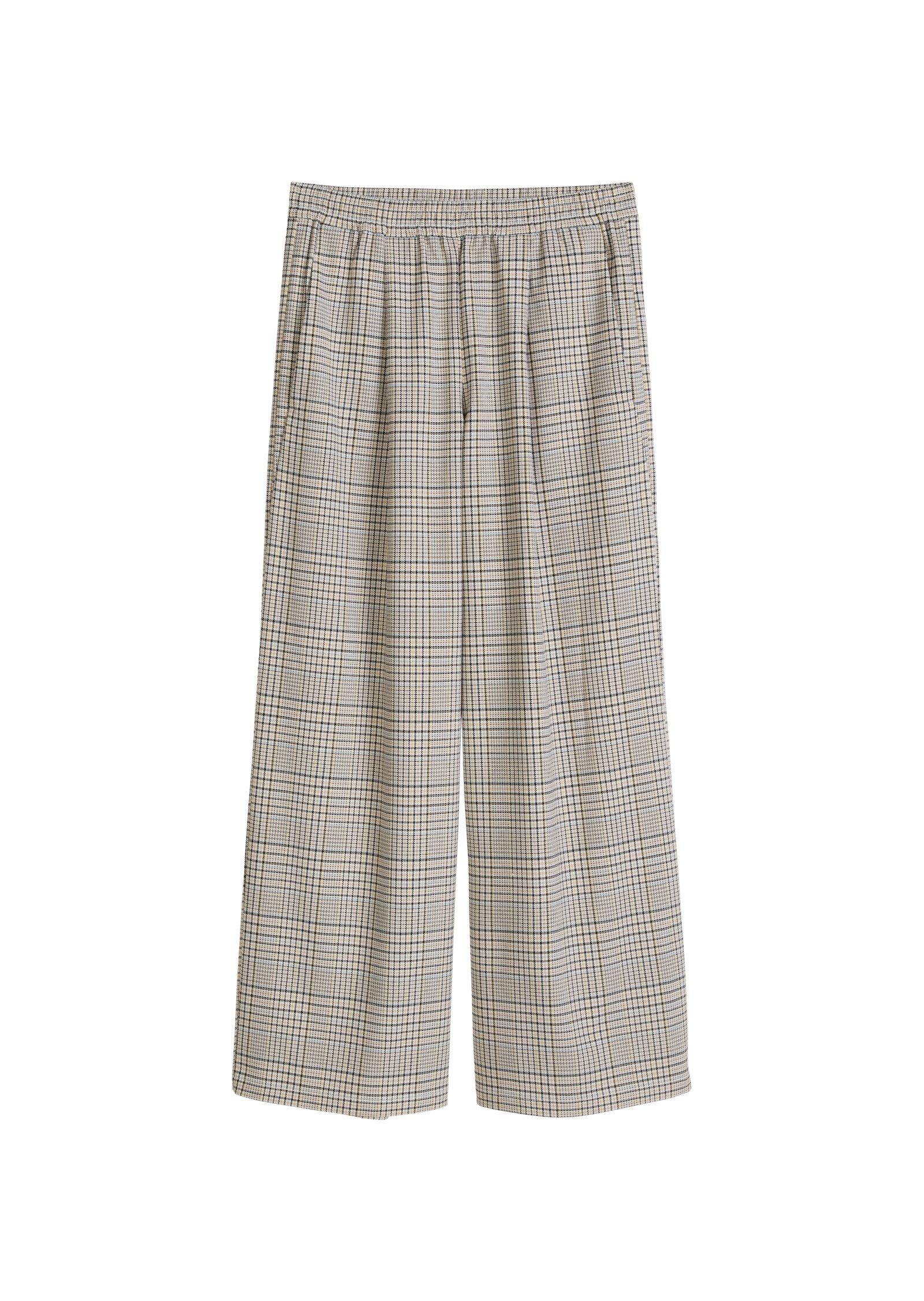 Marc O'Polo DENIM Schlupfhose karierte Hose wide mit recyceltem Polyester, günstig online kaufen