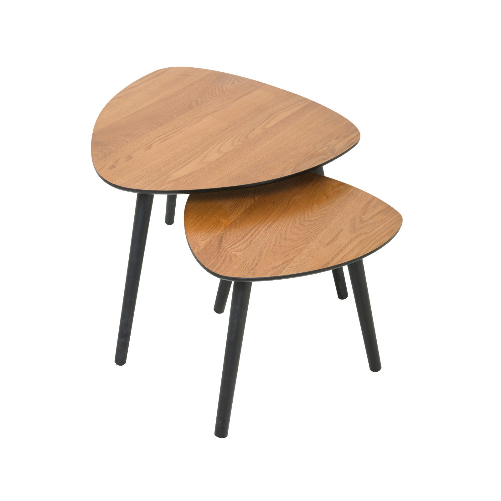 SVITA Beistelltisch ERIN, Satztisch Kaffeetisch Pflanzentisch Couchtisch Dreieckig, Holz. € 49,99