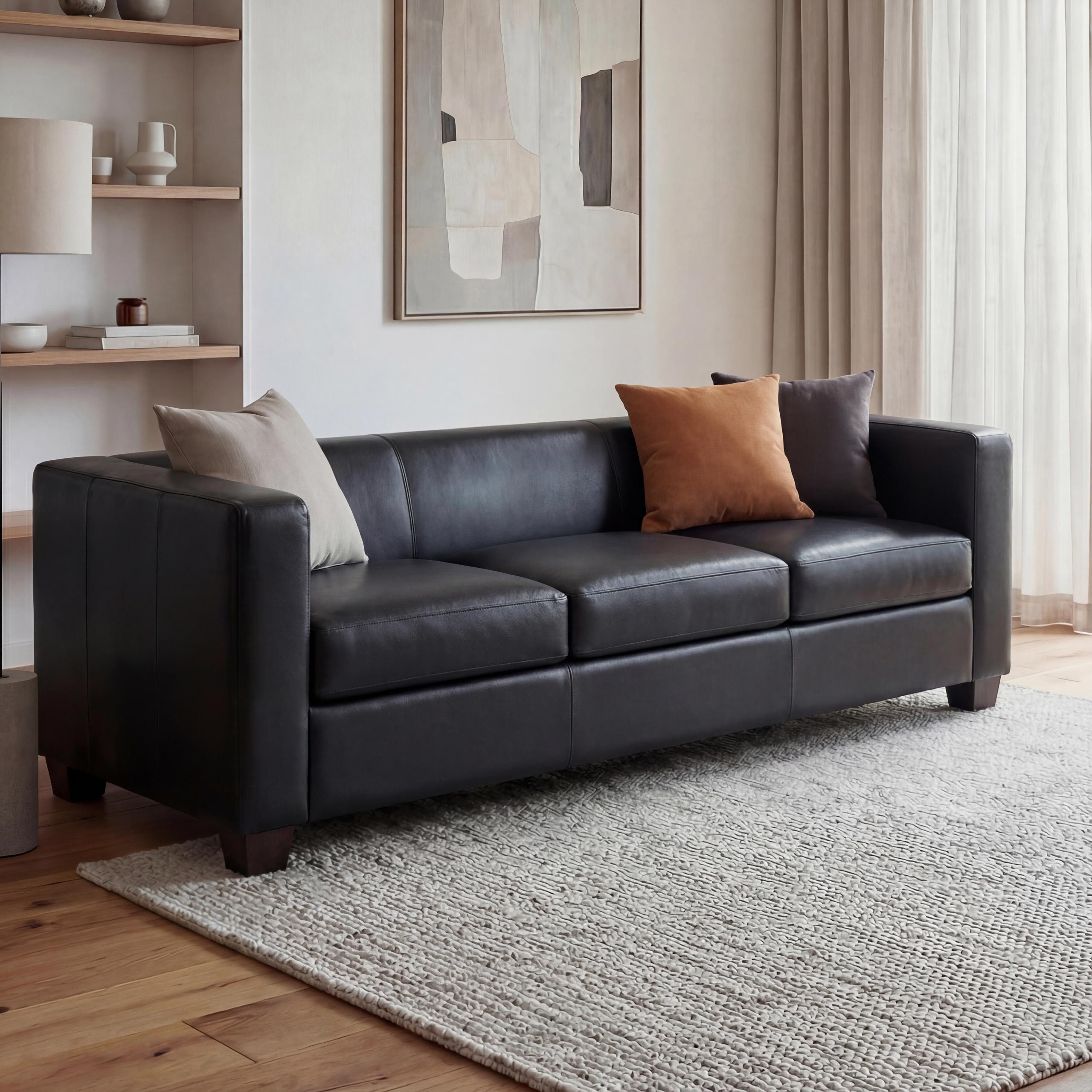 MCW 3-Sitzer Lille-S-3, Moderner Lounge-Stil, 3-Sitzer, Bequeme Polsterung