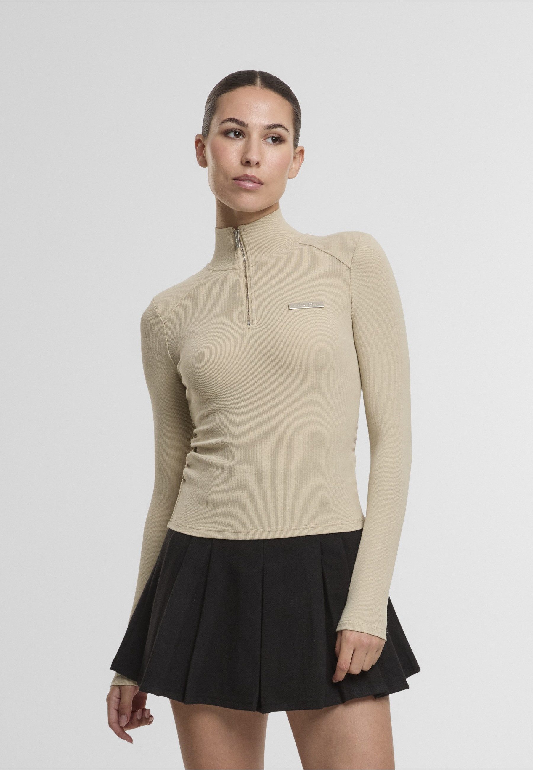 Another Cotton Lab Sweater Another Cotton Lab Another Cropped Rib Half Zip