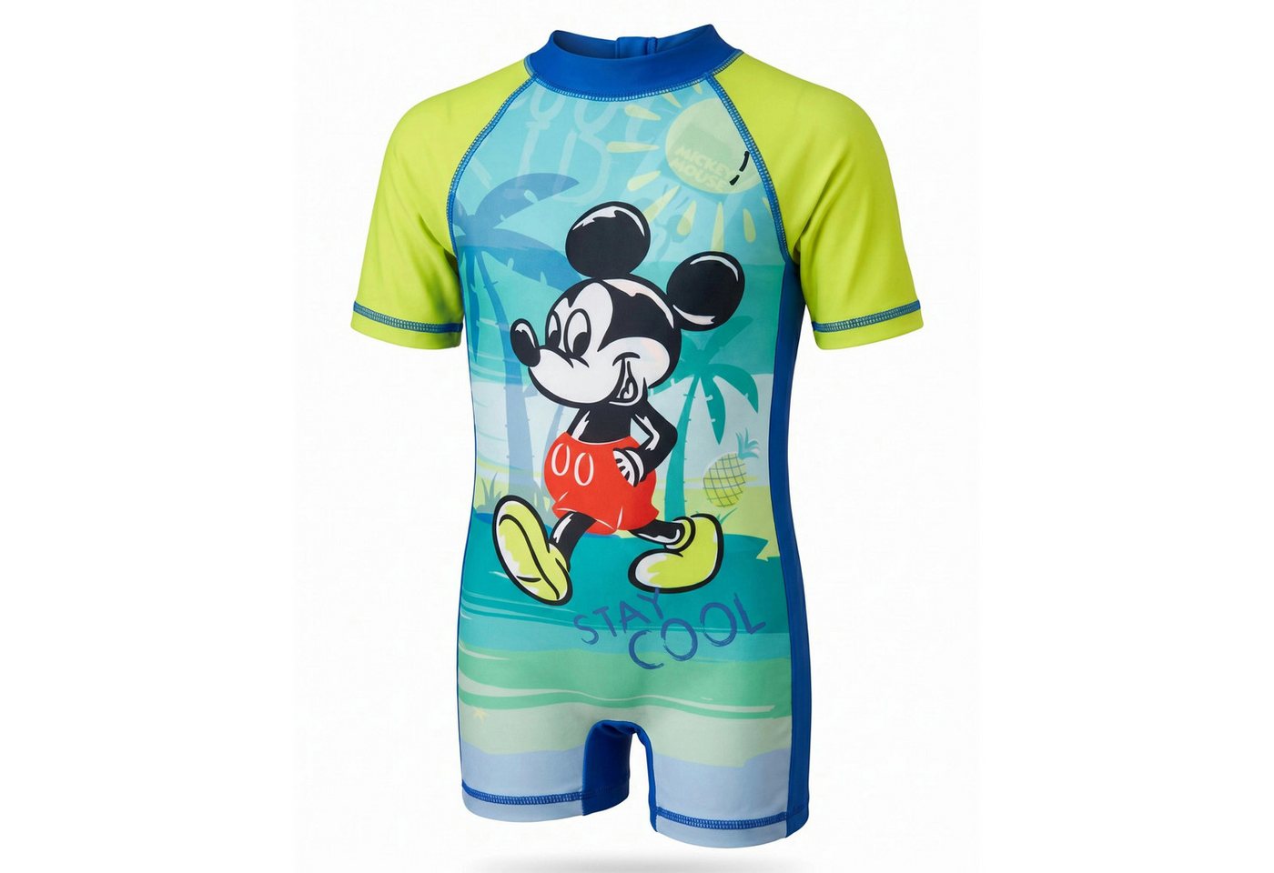 Disney Mickey Mouse Badeanzug Mickey Maus Einteiler Kinder Schwimmanzug Badeanzug Gr. 86 bis 116