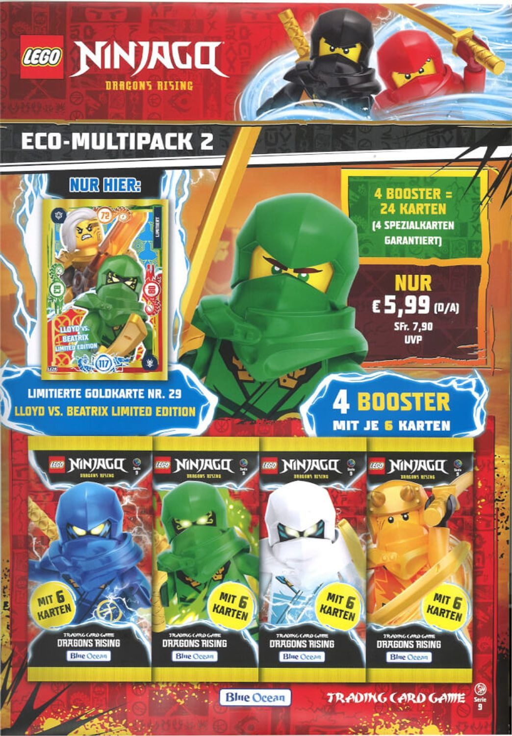 Top Media Sammelkarte Serie 9, Lego Ninjago Multipack Nr. 2