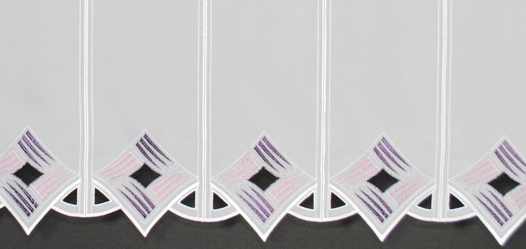 Gardinen Kranzusch Scheibengardine moderne Lochstickerei, Stangendurchzug, günstig online kaufen