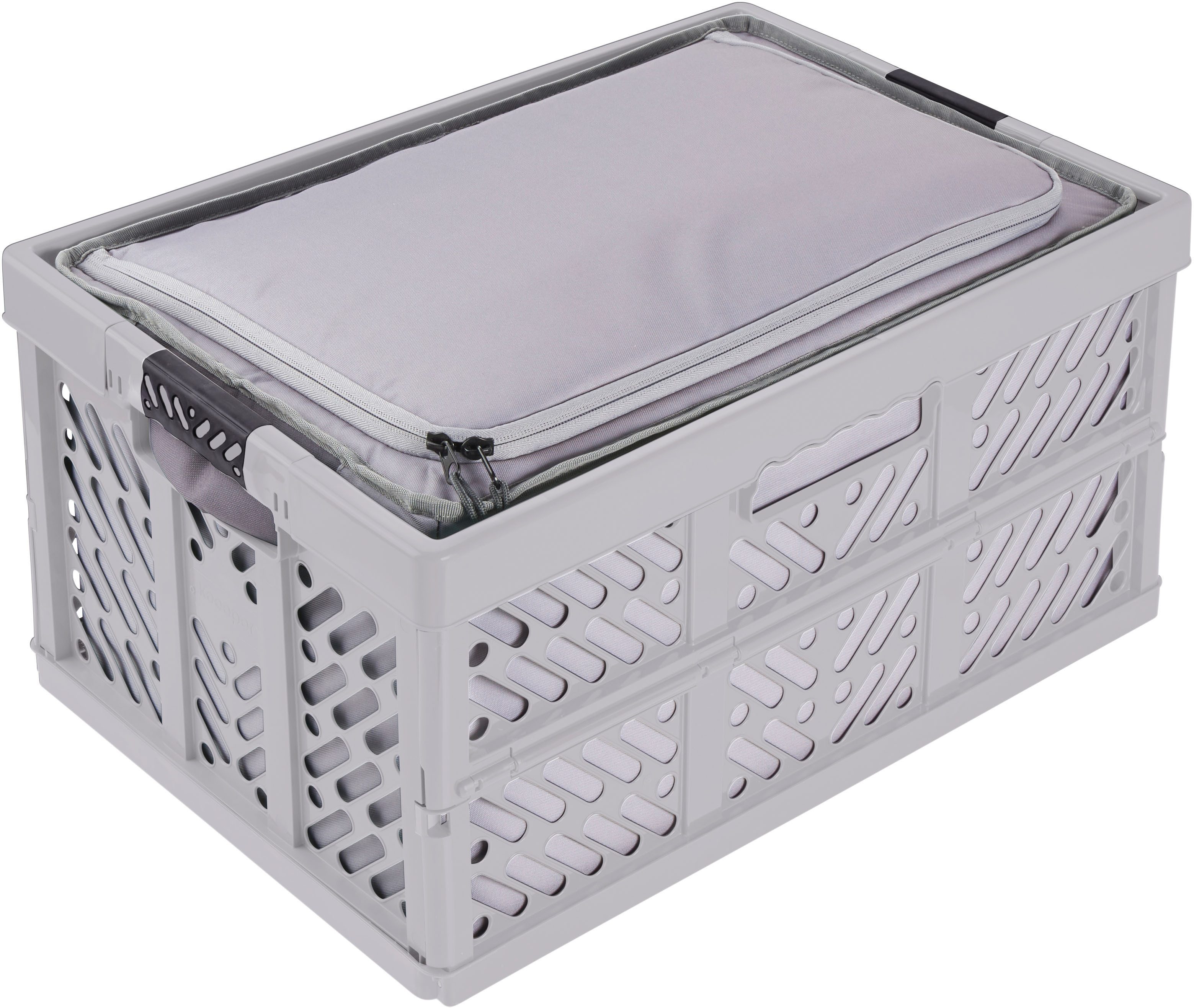 keeeper Klappbox Profi-Klappbox ben 45l und faltbare Isoliertasche neo 40l, 45 l, Soft-Touch-Griffe, zusammenklappbar, wasserabweisend