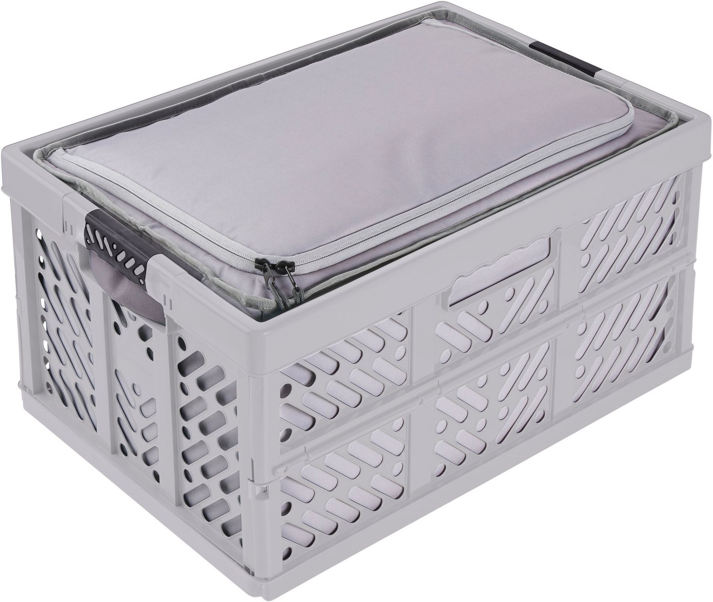 keeeper Klappbox Profi-Klappbox ben 45l und faltbare Isoliertasche neo 40l, 45 l, Soft-Touch-Griffe, zusammenklappbar, wasserabweisend