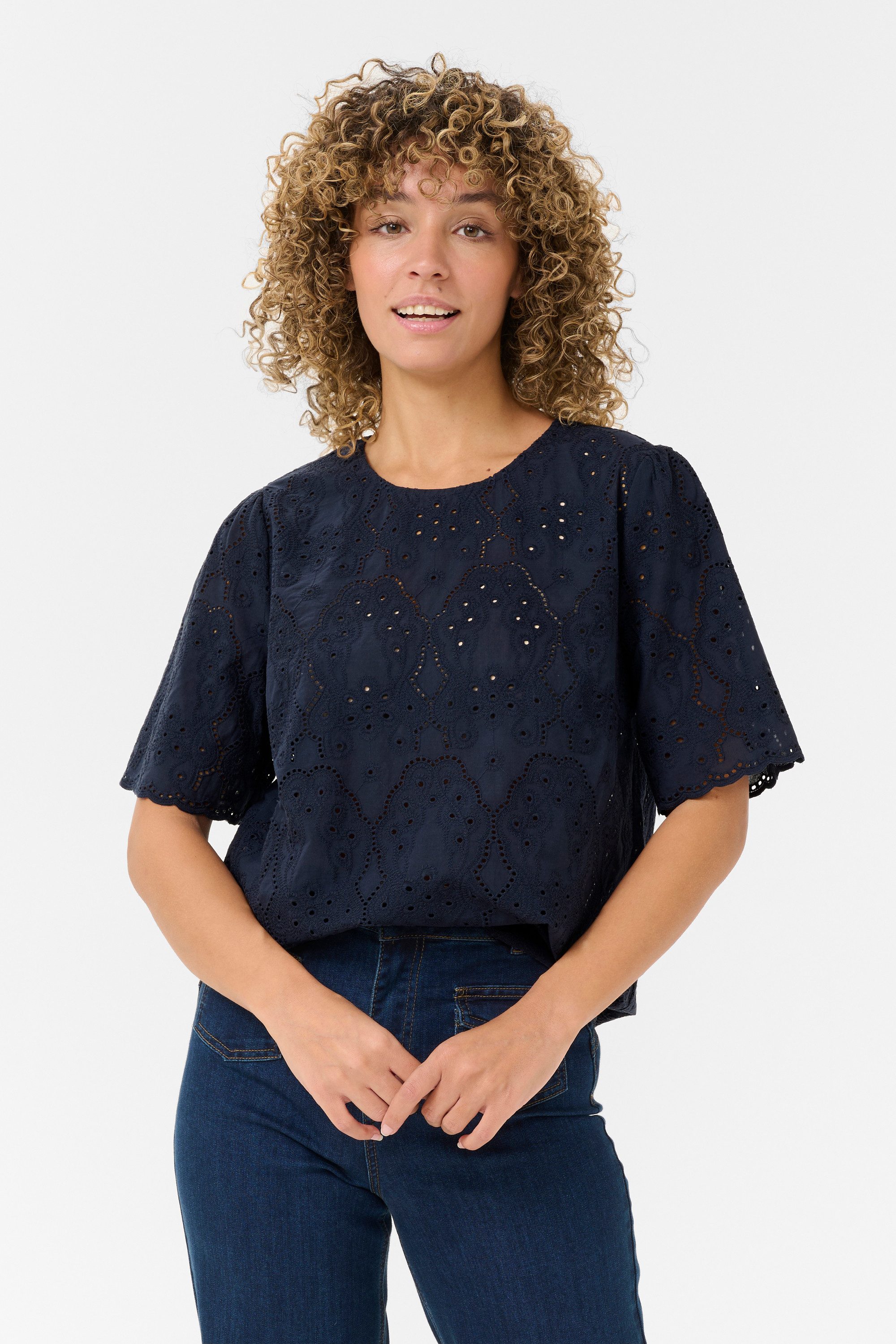 Kurzarmbluse Kurzarm-Bluse CRFina
