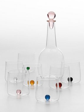 Zafferano Gläser-Set Bilia Buntes Gläser Set 6 Stück - Farblich Sortiert, 6-teiliges Set