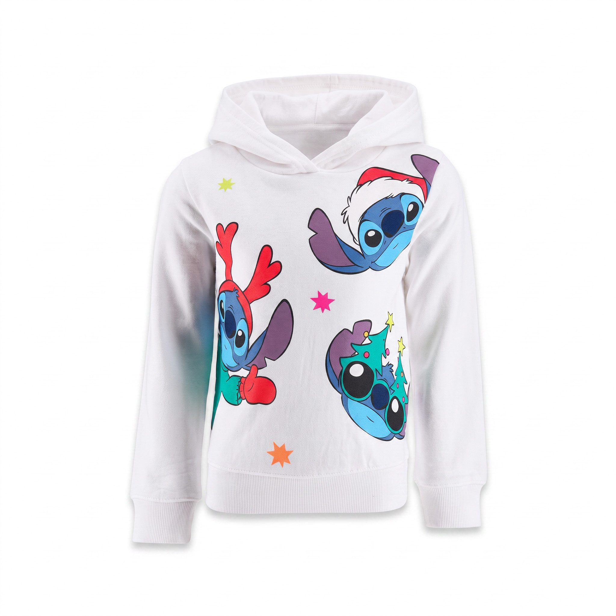 Disney Kapuzenpullover Disney Lilo und Stitch X-Mas Kinder Jungen Hoodie Kapuzepullover Pulli Gr. 98 bis 128