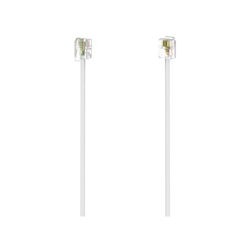 Hama Hama Modularkabel 3m 6p4c Stecker weiß für Netzwerk. Smartphone-Adapter 6p4c zu 6p4c zu 6p4c zu 6p4c