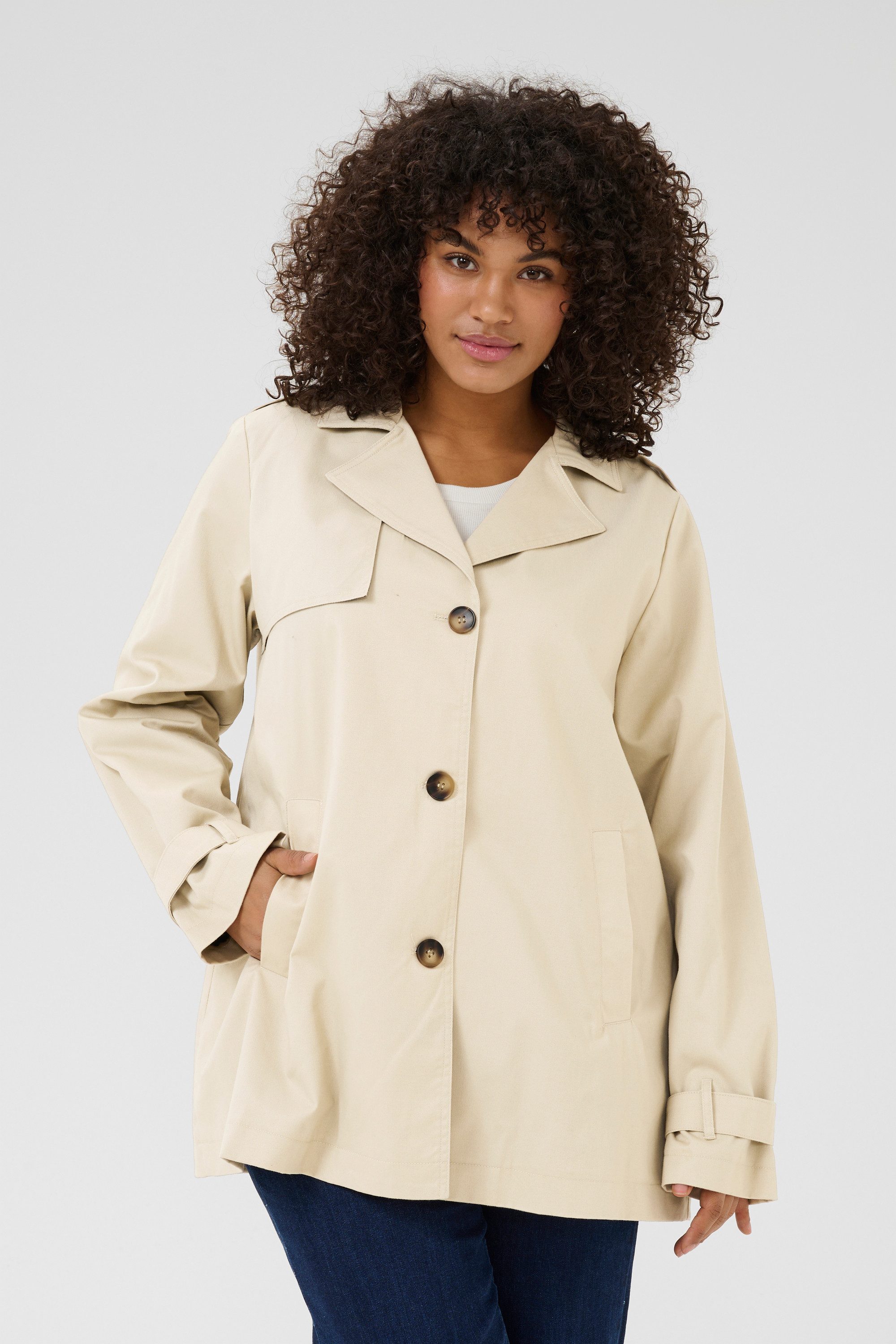 KAFFE Curve Allwetterjacke Jacke KCtricia Große Größen günstig online kaufen