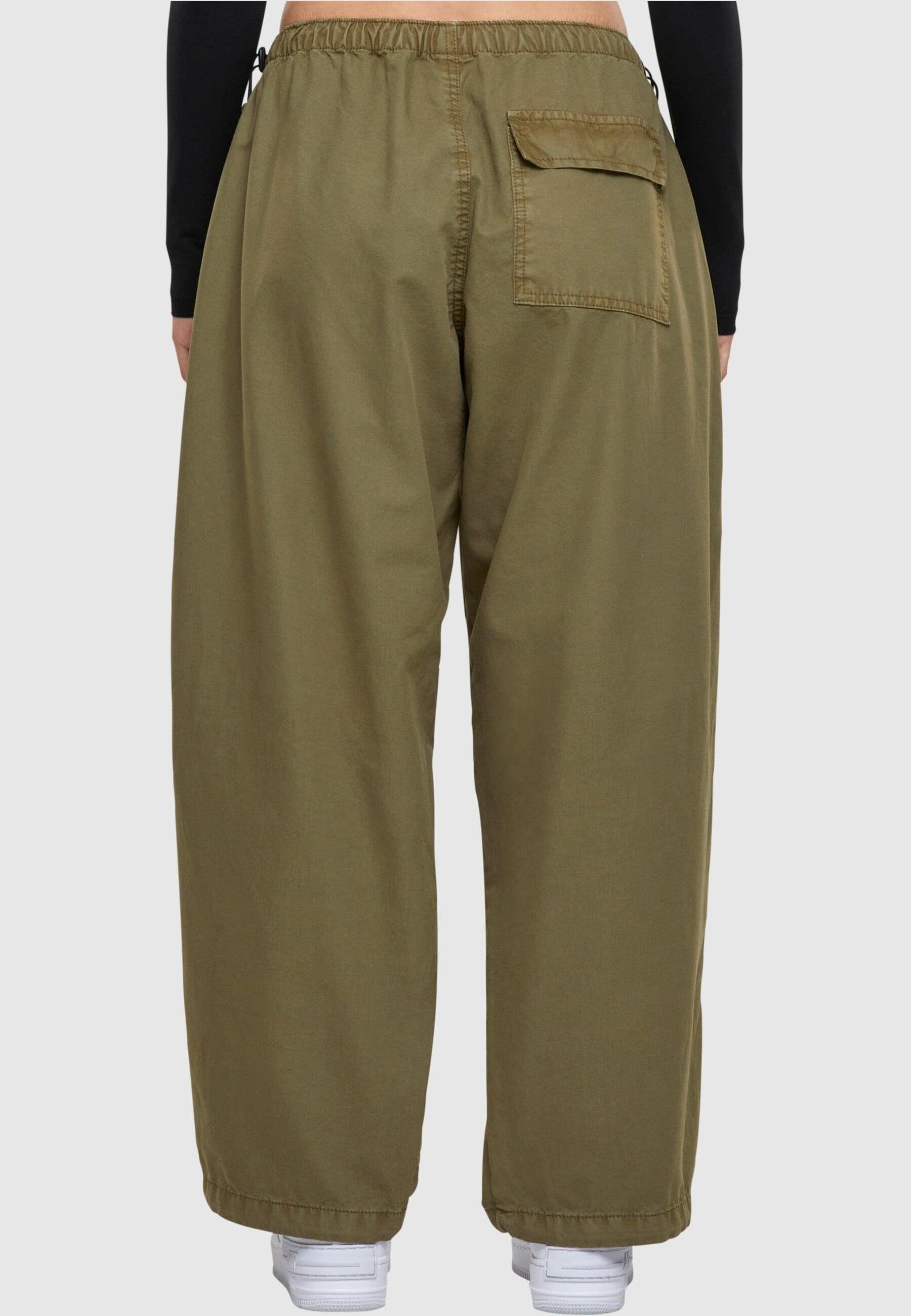 URBAN (1-tlg) Pants tiniolive Jerseyhose Cotton Damen Ladies Parachute CLASSICS
