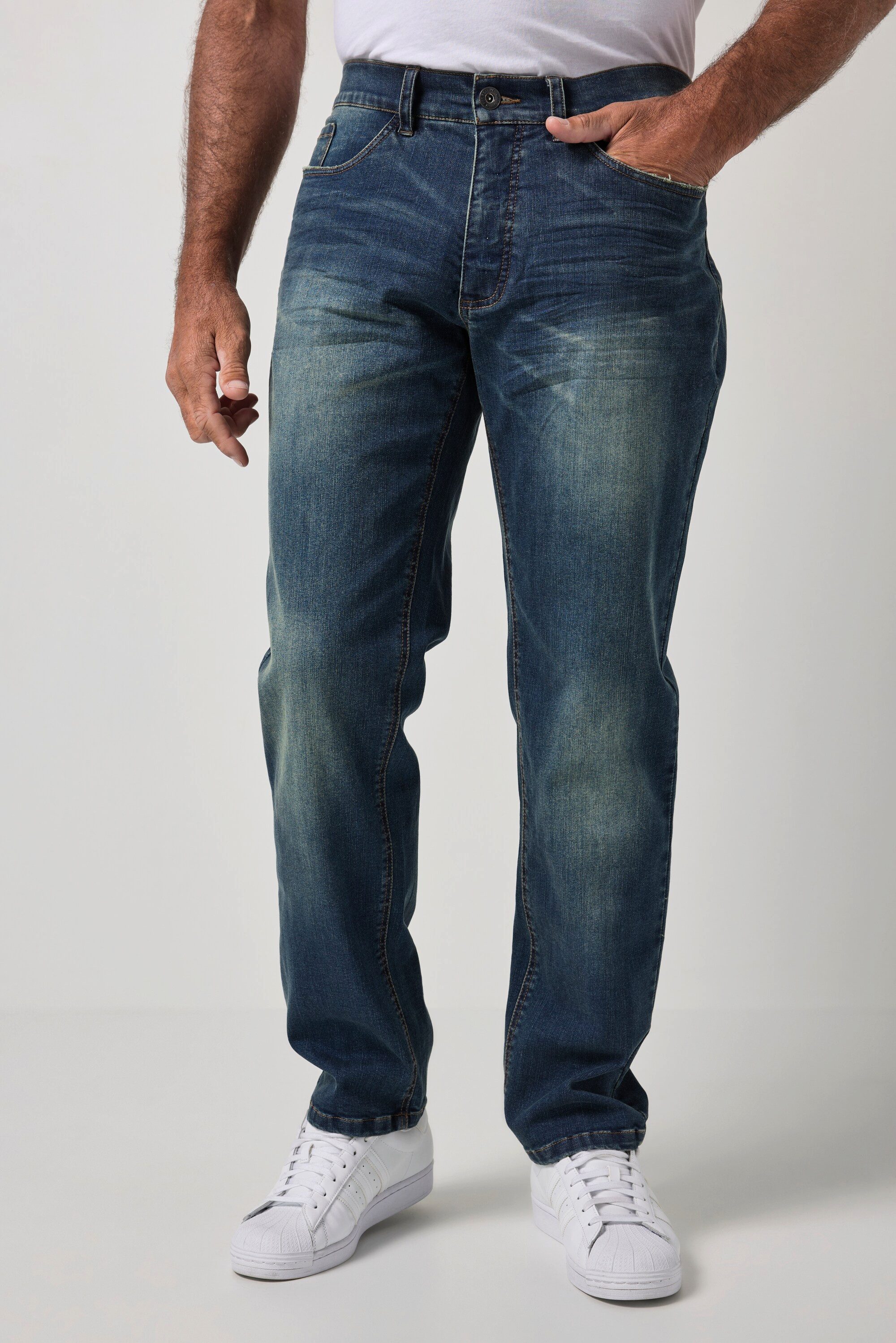 5-Pocket-Jeans Jeans Denim Vintage Look Tapered Loose Fit