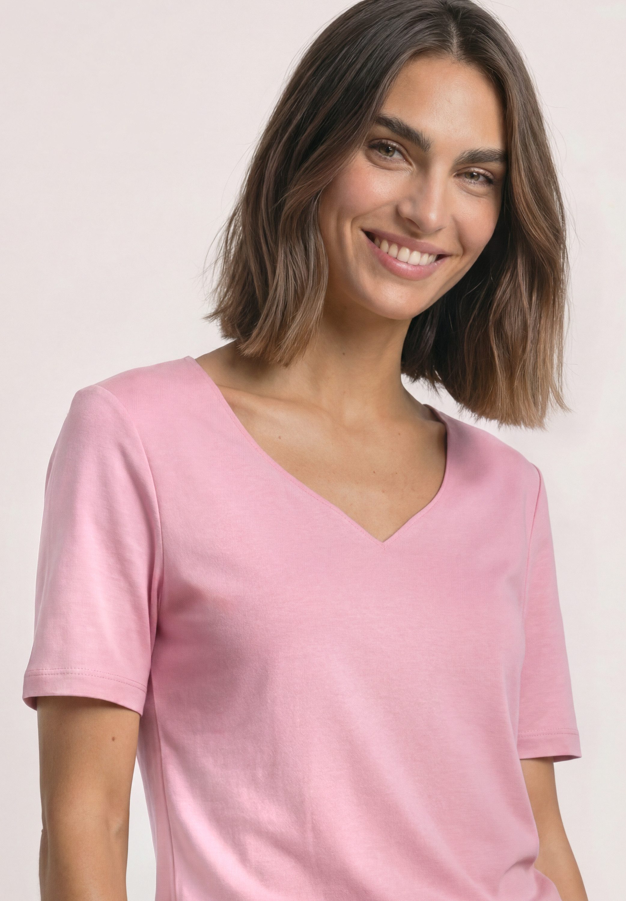 STREET ONE T-Shirt Style Ada Sommershirt mit Herzausschnitt – Bild 3 von 5