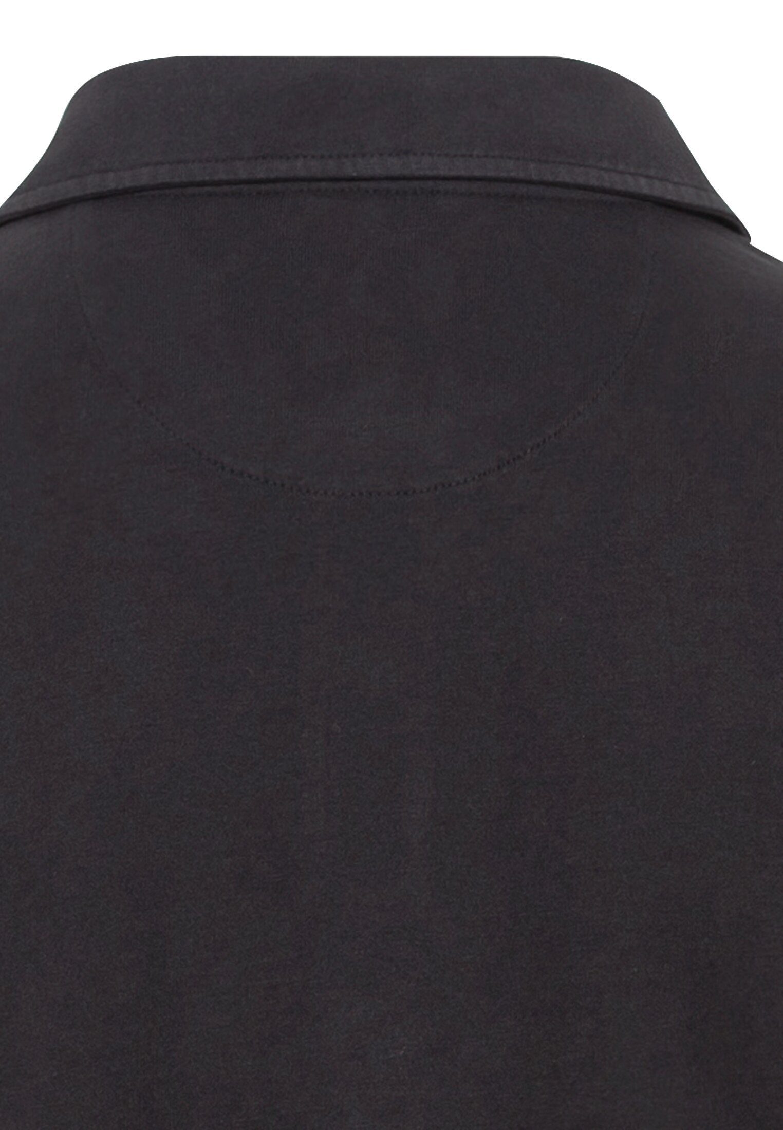active Poloshirt reiner Baumwolle Shirts_Langarm-Poloshirt camel Schwarz aus