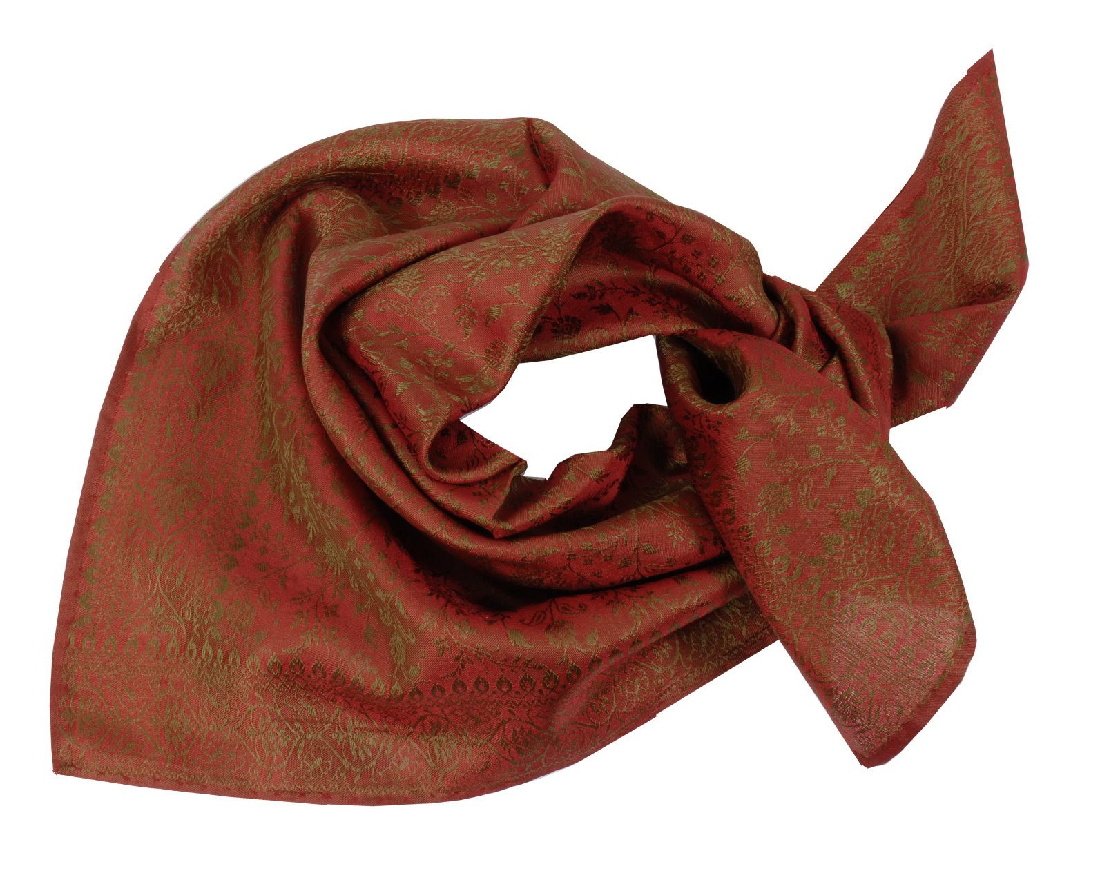 Moschen-Bayern Halstuch Halstuch Damen Herren Nickituch Seidentuch Seidenhalstuch Rot Beige