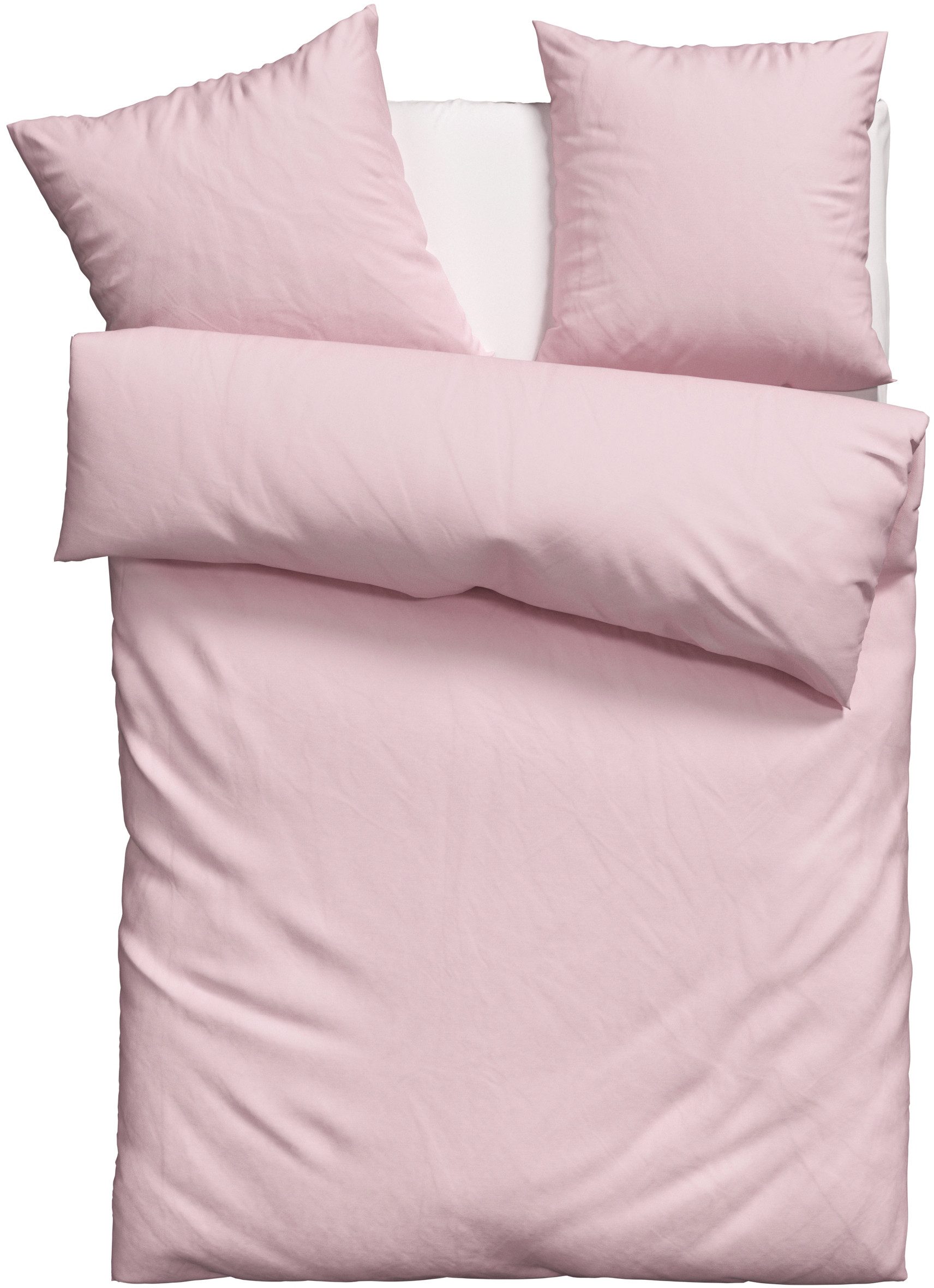 OTTO home Bettwäsche Desner 100% Microfaser, extra weich, allergikerfreundlich, Microfaser, 3 teilig, Premium Qualität, uni, schnell trocknend, pflegeleicht, ab 135x200 cm
