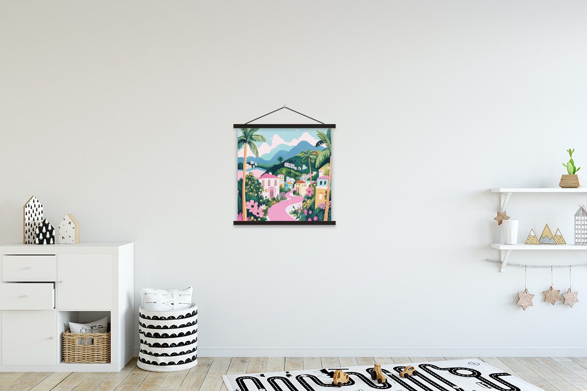 MuchoWow Poster Bunt - Häuser - günstig online kaufen