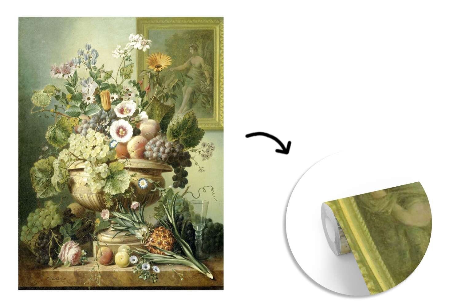 MuchoWow Fototapete Jelles mit Eelkema, Gemälde Vliestapete - von Blumen bedruckt, Früchten (3 Stilleben Matt, Küche, Eelke Schlafzimmer und Fototapete für Wohnzimmer St)