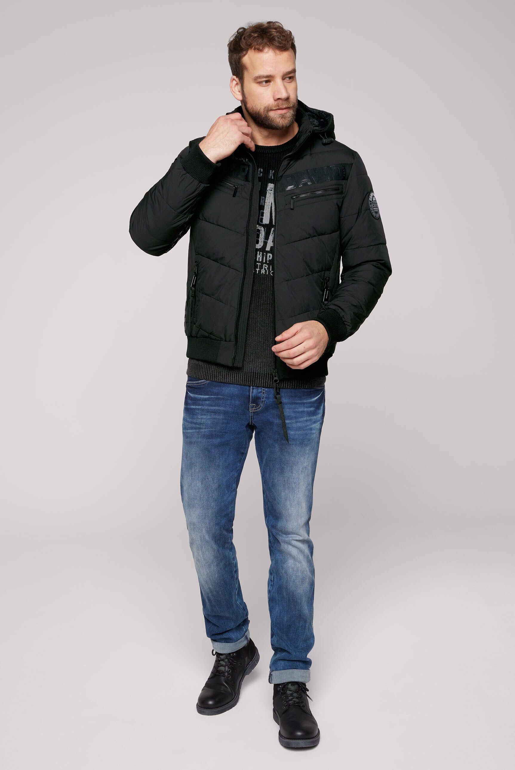 DAVID mit Winterjacke Brusttaschen CAMP