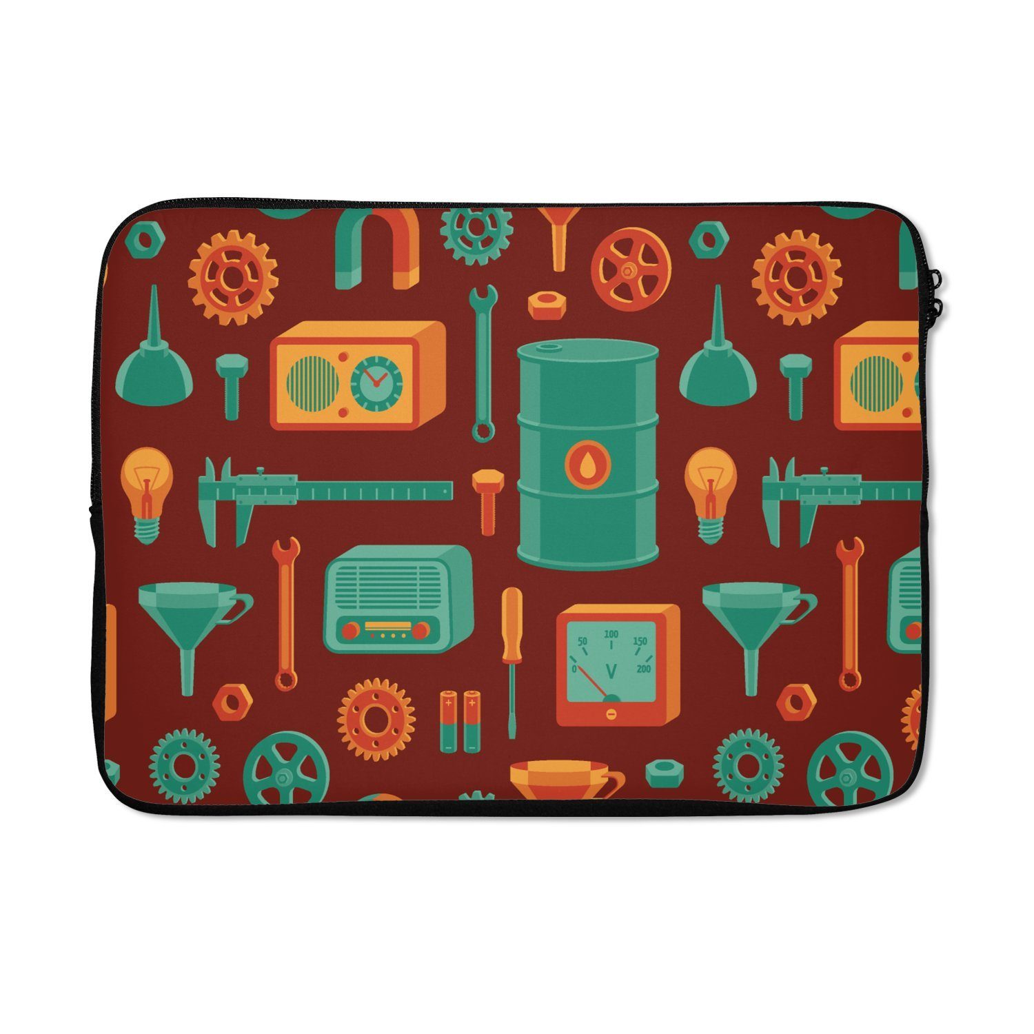 Laptop-Hülle Muster - Retro - Werkzeuge