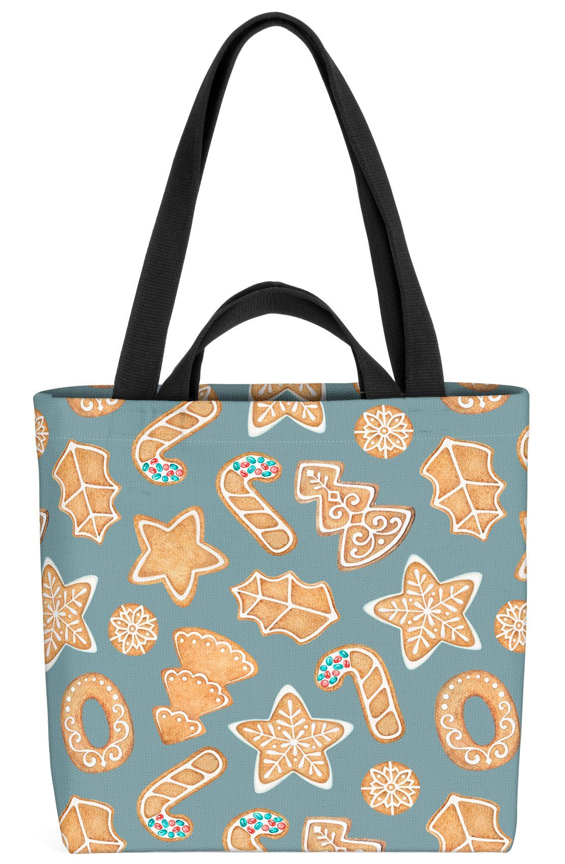 VOID Henkeltasche (1-tlg), Weihnachtsgebäck Backen Winter Lebkuchen stern Winter backen k Gebäck