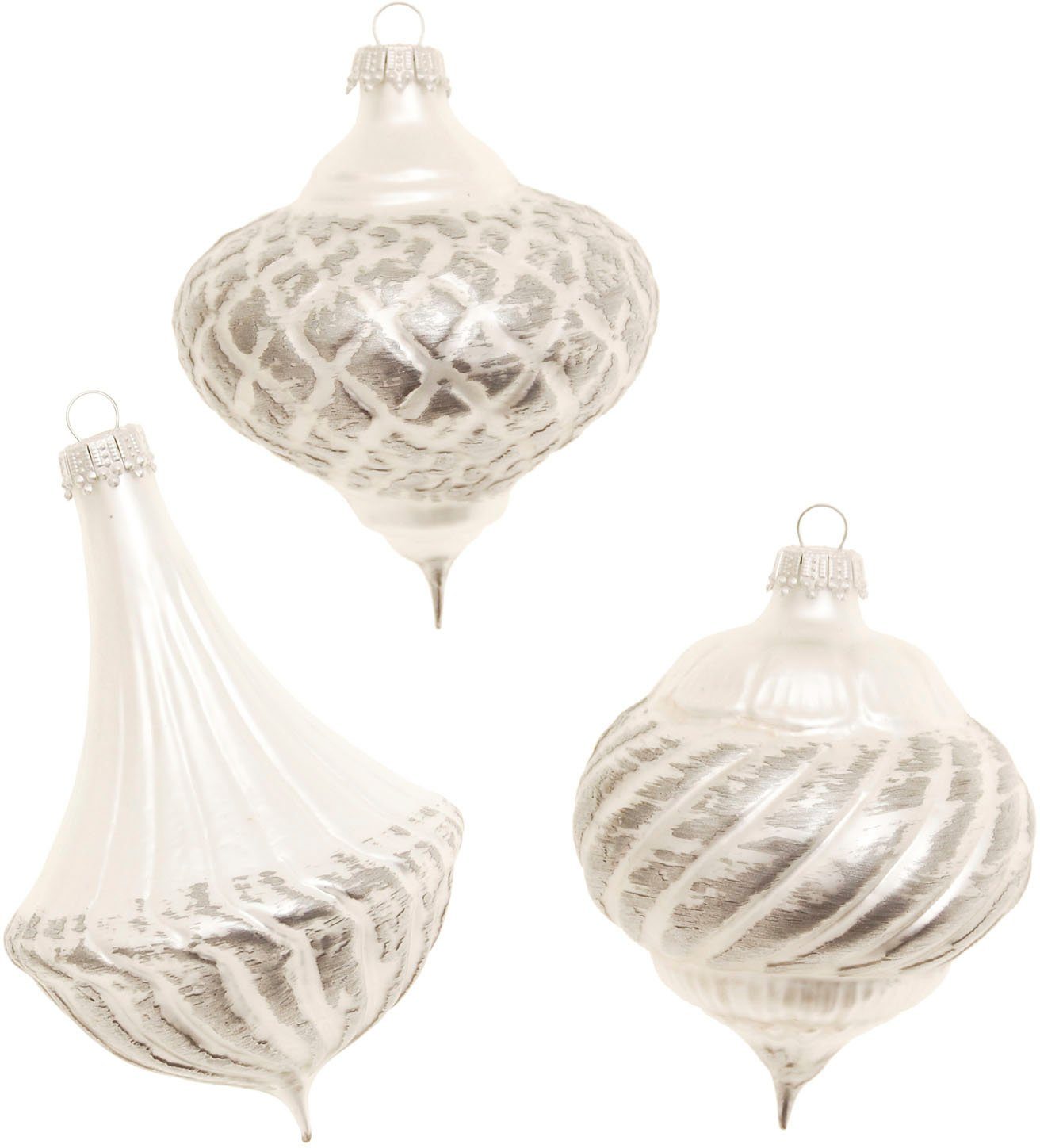 Guido Maria Kretschmer Home&Living Christbaumschmuck Meerle, Weihnachtsbaumkugel, Christbaumkugel (6-tlg), Weihnachtsdeko aus Glas, mundgeblasen und handbemalt