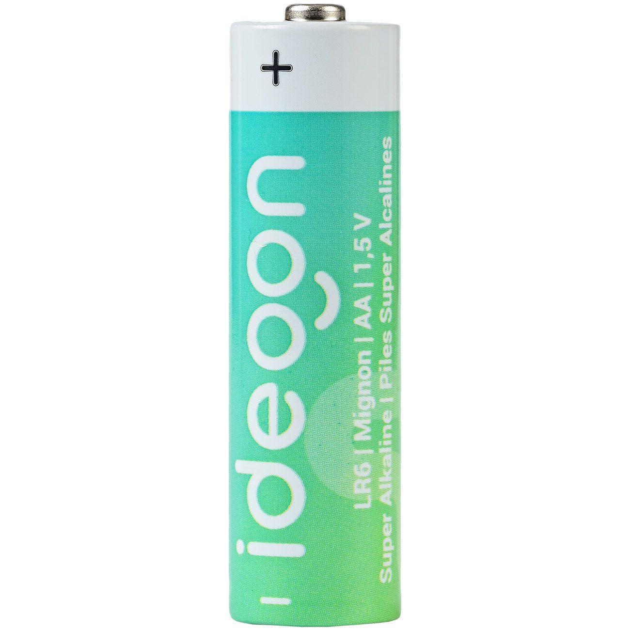 shop'n smile ideoon AA Batterien (20er-Pack) – Super Alkaline Mignon-Zellen mit 1,5V Batterie, Langlebige & auslaufsichere Batterien für den Alltag