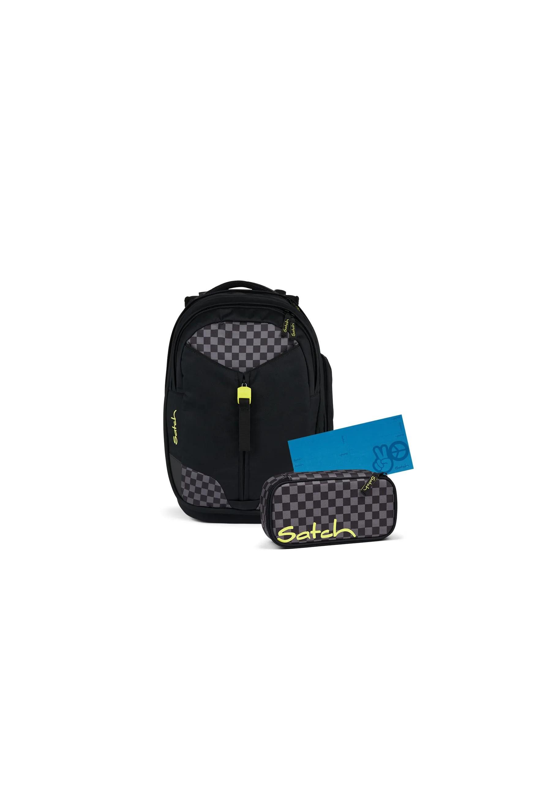 Satch Schulranzen match Bundle (3-tlg., 3-teiliges Set), größenverstellbares Rückensystem