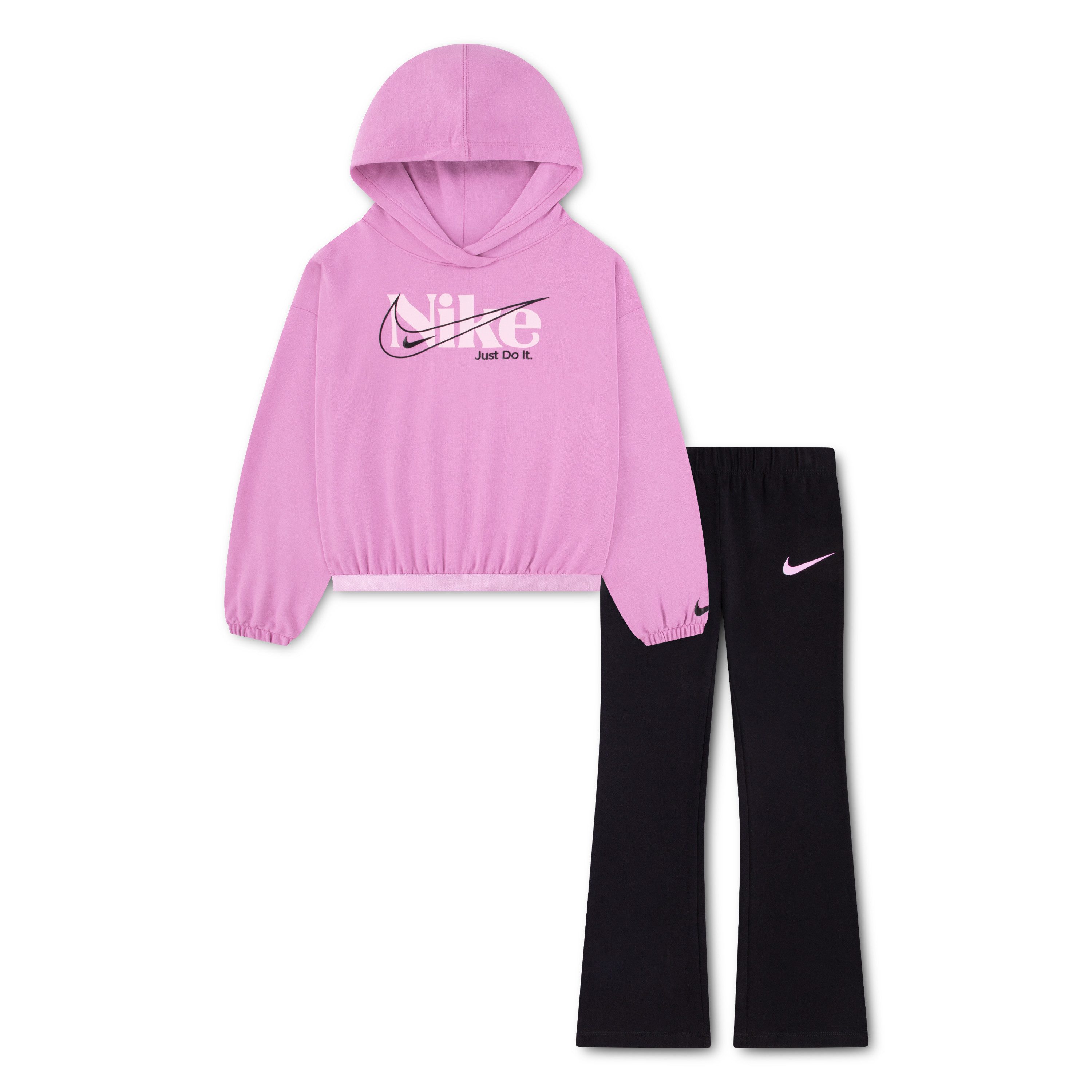 Nike Sportswear Top & Hose NKG MOVE WITH NATURE LEGGING S (2-tlg) für aktive Kinder, Leggings aus Baumwoll-Stretch-Jersey