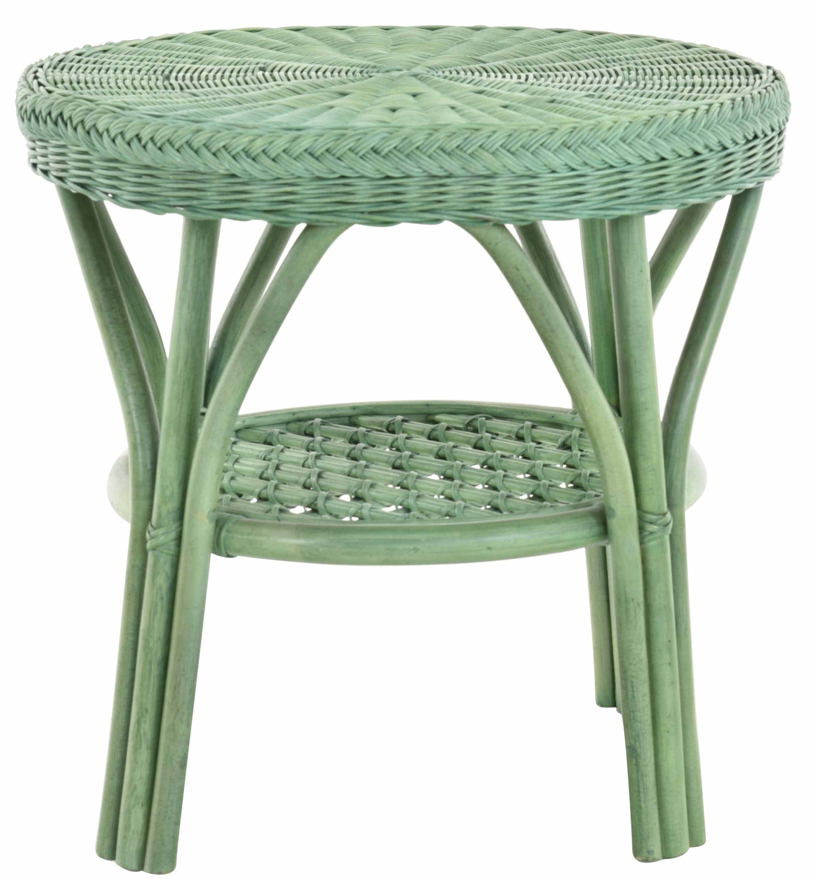 Krines Home Wohnzimmertisch Rattan Beistelltisch Rund günstig online kaufen