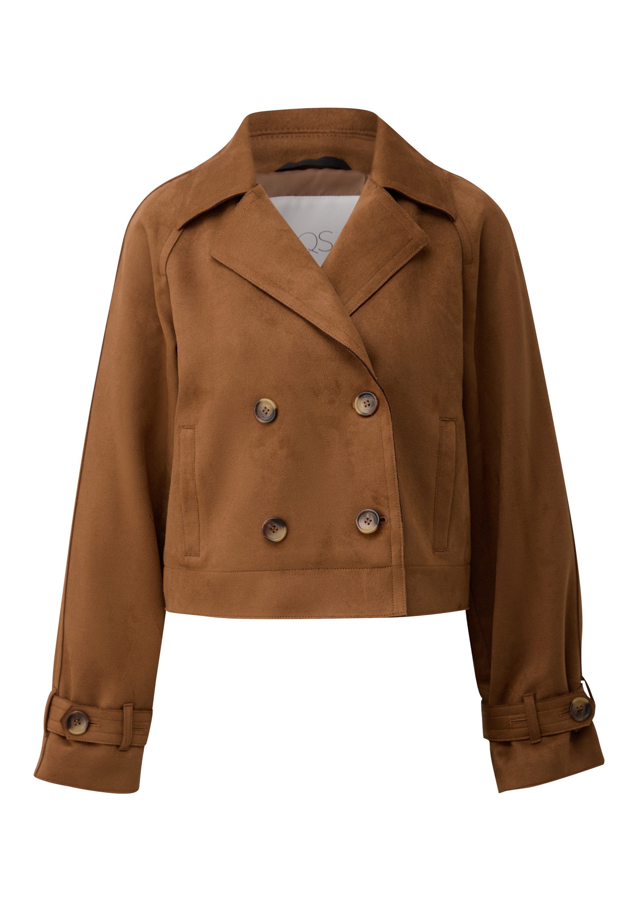 QS Funktionsjacke Outdoor-Jacke Kurztrench günstig online kaufen