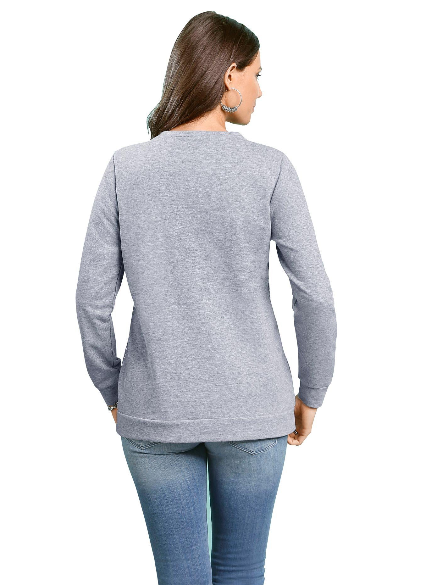 Damen Shirts Classic Basics Langarmshirt Sweatshirt (1-tlg)
