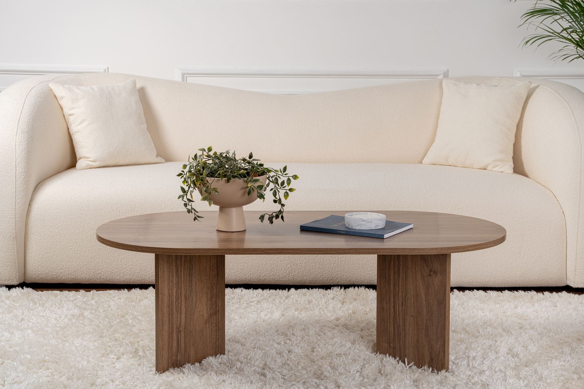Skye Decor Couchtisch Sable (1-St., 1-tlg), oval – moderner Wohnzimmertisch für Wohnzimmer