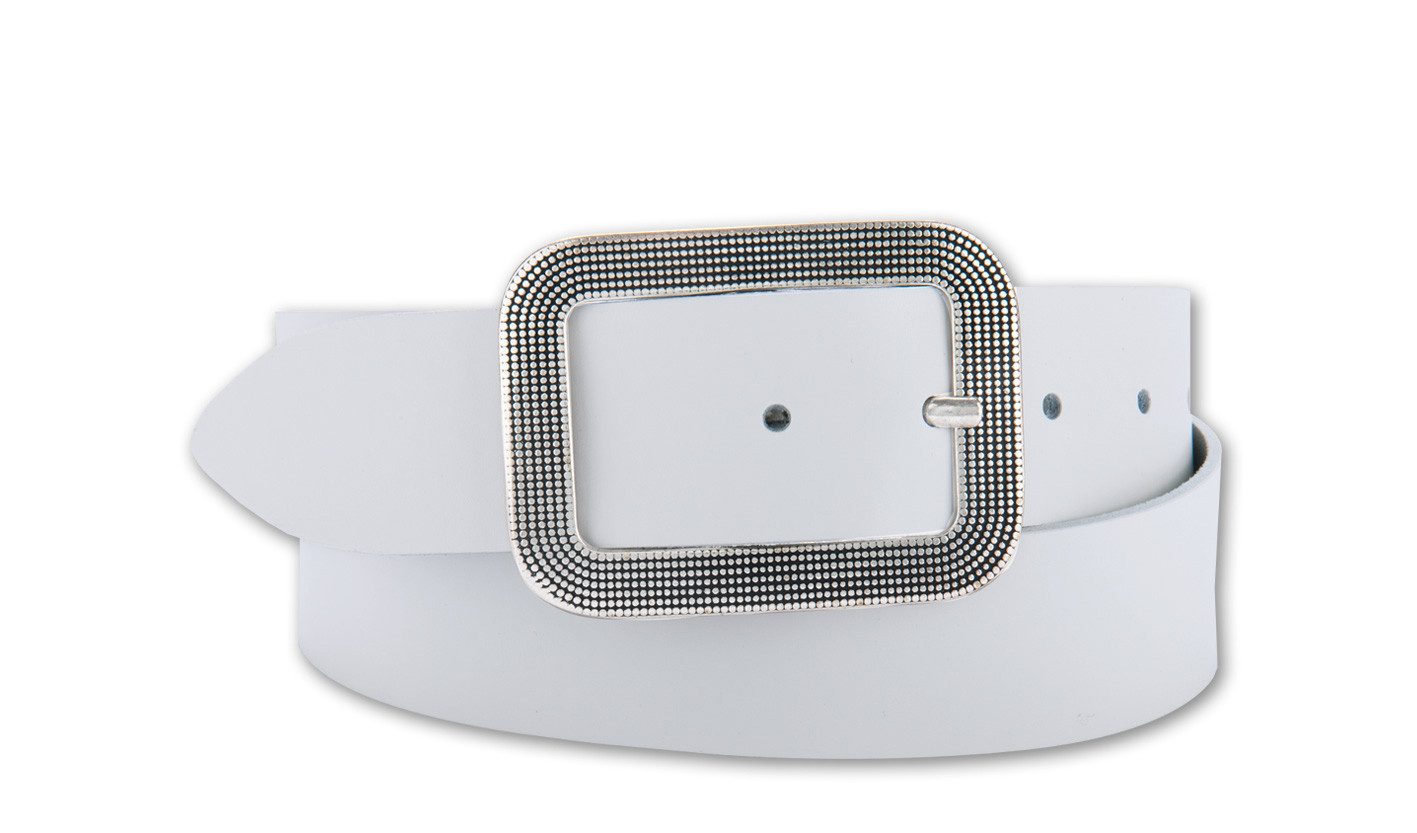 BERND GÖTZ Ledergürtel Ledergürtel mit Designschließe im breiten Stil