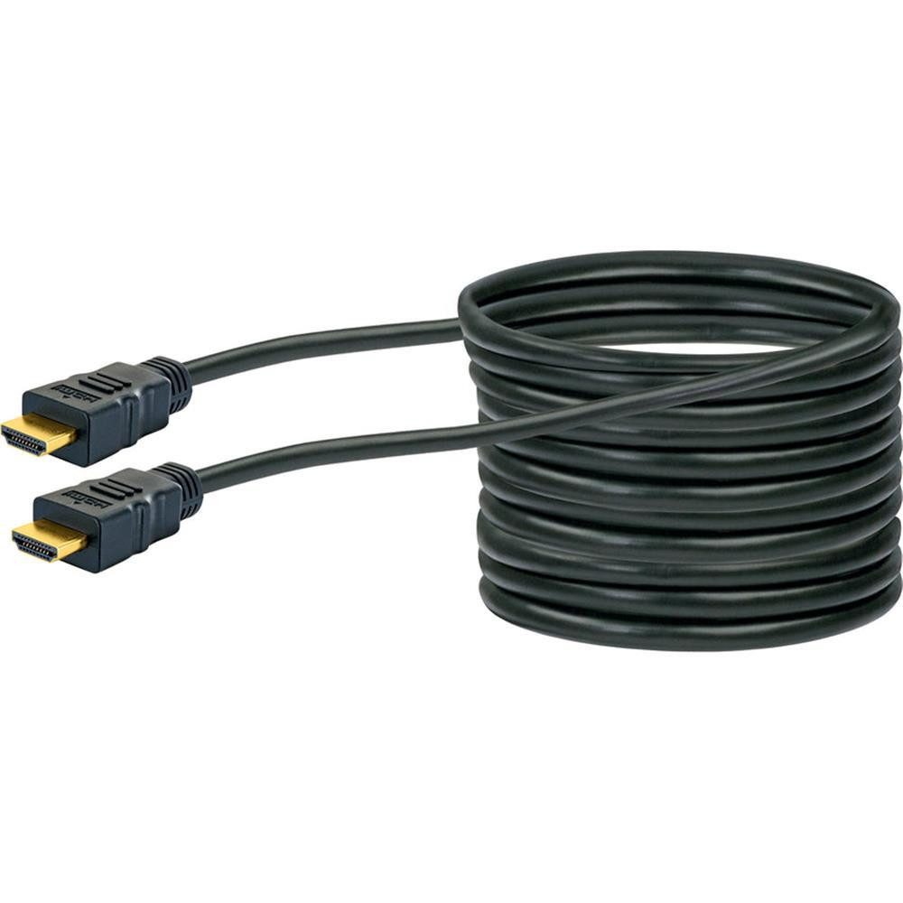 Schwaiger HDM0200043 HDMI-Kabel, High Speed, mit Ethernet, 2m, 3D, Bild und Tonübertragung, schwarz