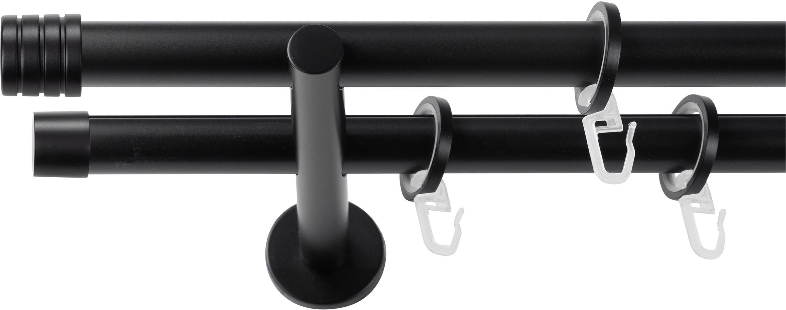 SN DECO GROUP Gardinenstange, Ø 19 mm, 2-läufig, Fixmaß, kürzbar