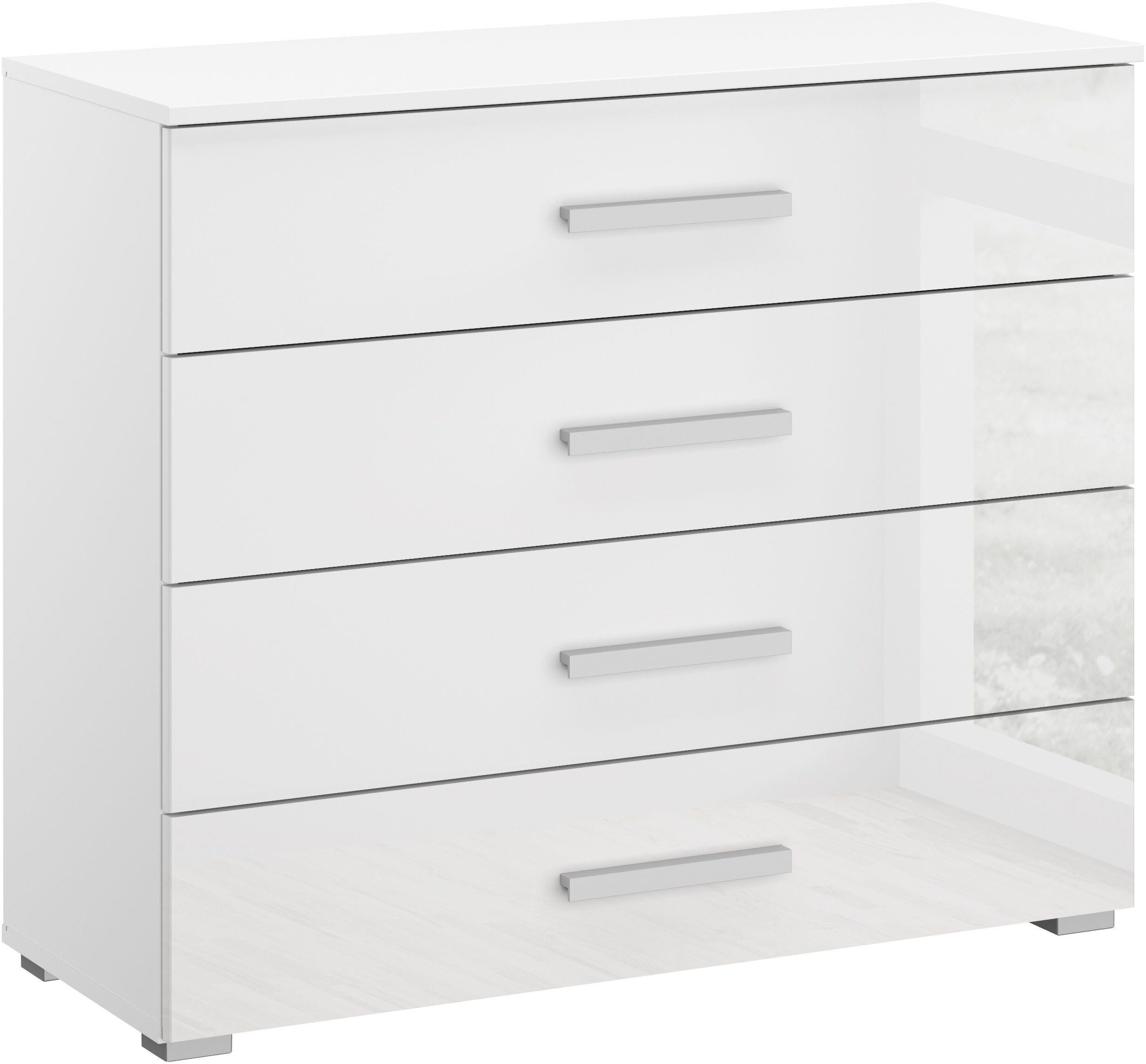 OTTO home Schubkastenkommode Kommode Sideboard Schubladenkommode Schlafzimmerkommode KOLUNA (Breite 80 cm mit moderner Dekorfront), vier große und geräumige Schubladen mit viel Stauraum MADE IN GERMANY