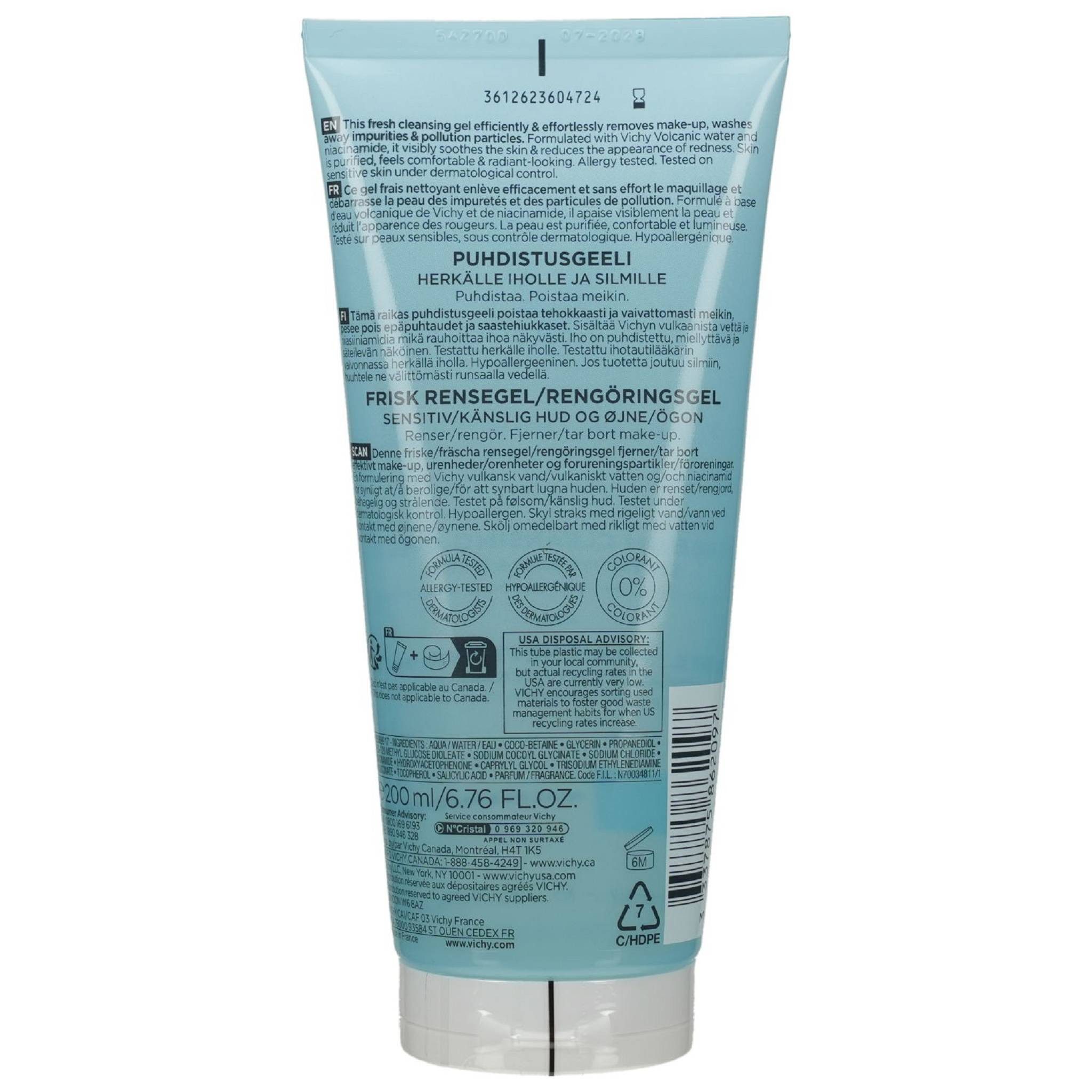 Vichy Gesichtsreinigungsgel VICHY PURETE Thermale Reinigungsgel