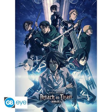 ABYstyle Poster Attack on Titan Poster Set 2 Chibi Poster 52 x 38 cm