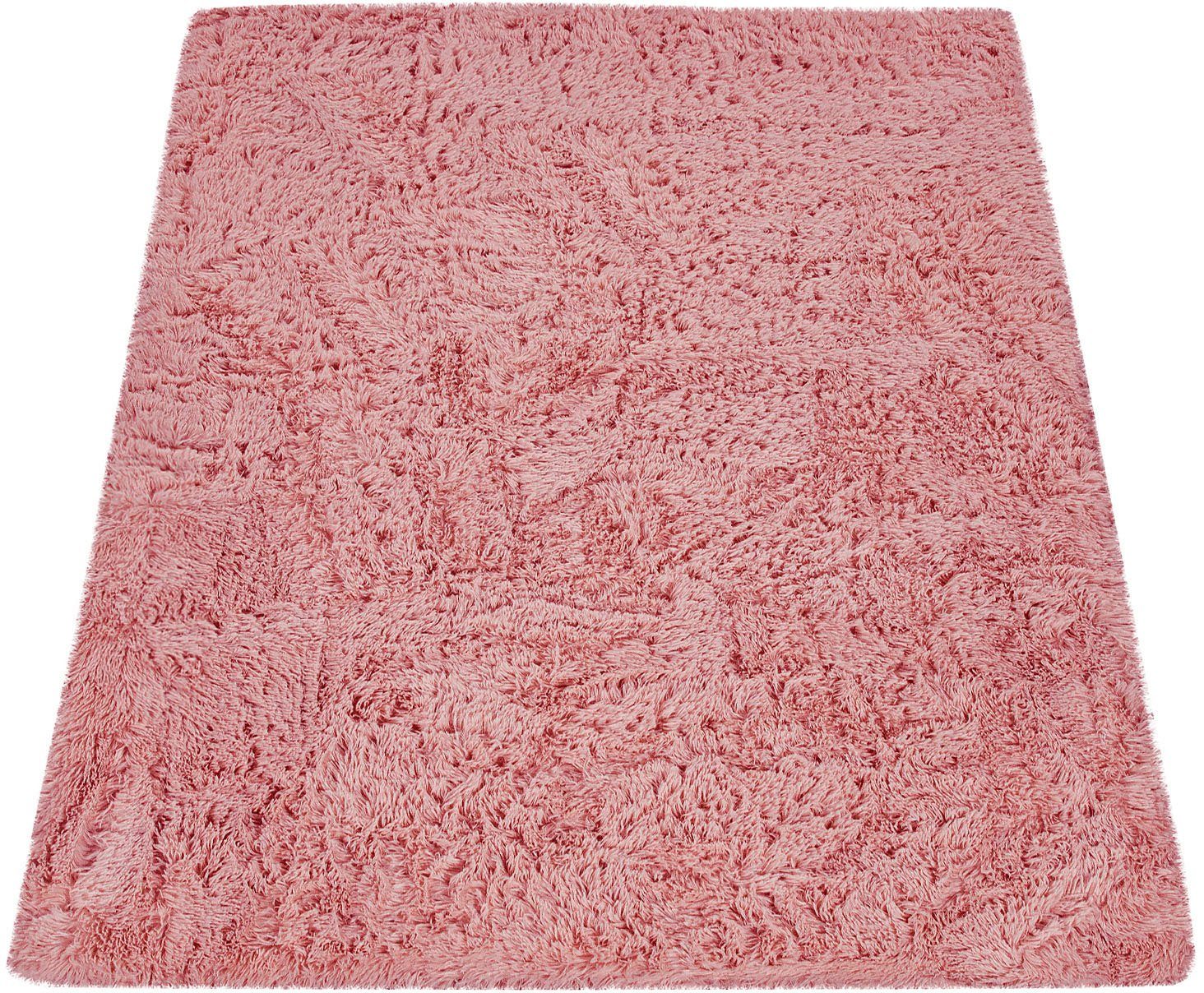 Paco Home Hochflor-Teppich Silky 591, rechteckig, Höhe: 37 mm, Uni-Farben, besonders weich und kuschelig, Wohnzimmer – Bild 2 von 5