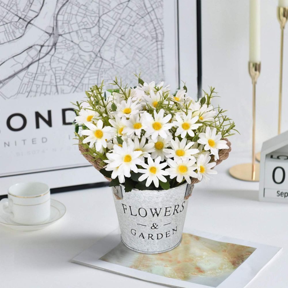 Kunstblumenstrauß künstliche Blumen gefälschte Blumen Plastikblumen, MOPUEA, Hochwertige Materialien für authentisches Aussehen