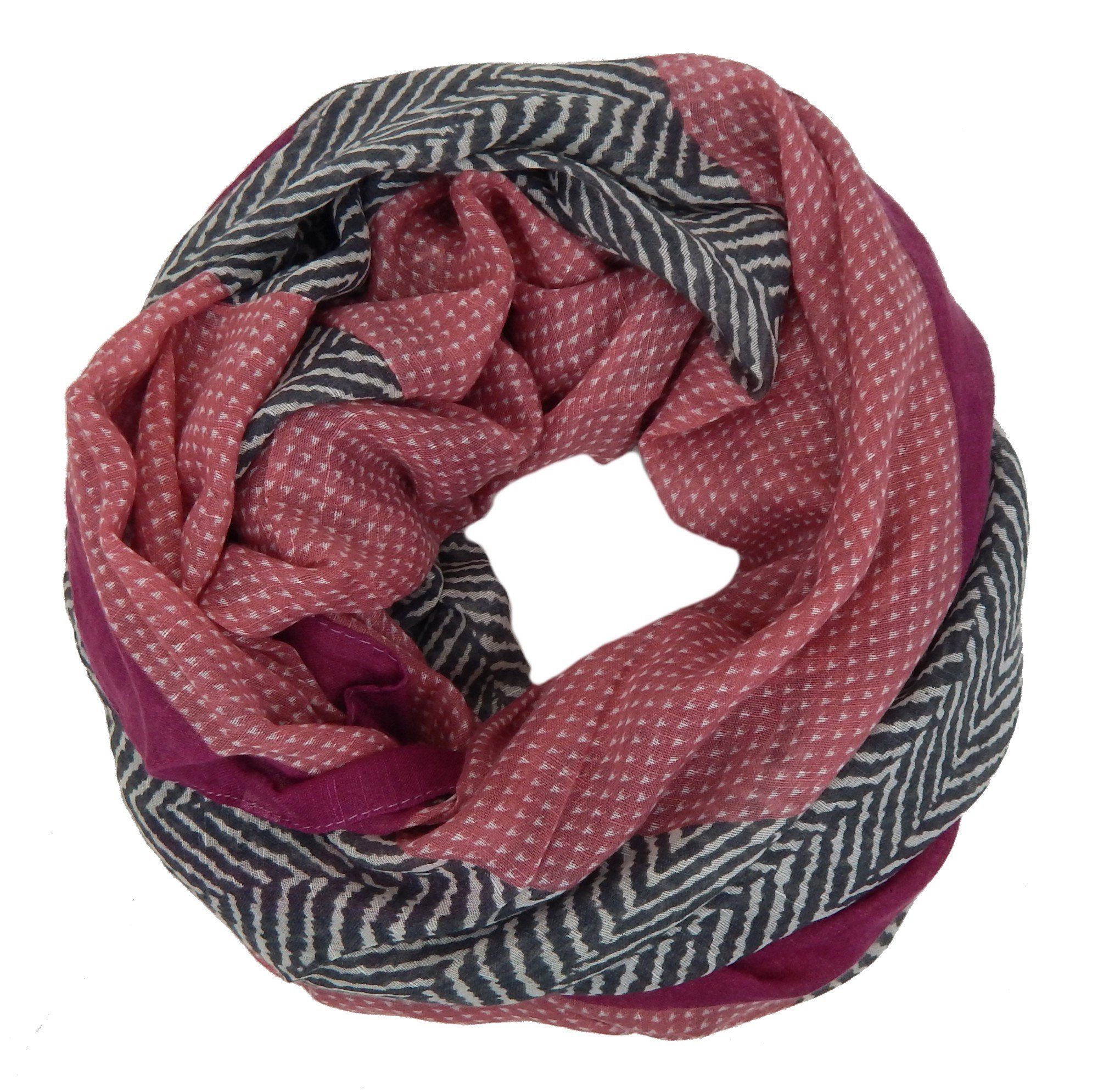 Ella Jonte Loop, mit modernem Rauten-Muster und stylishem Color-Blocking günstig online kaufen