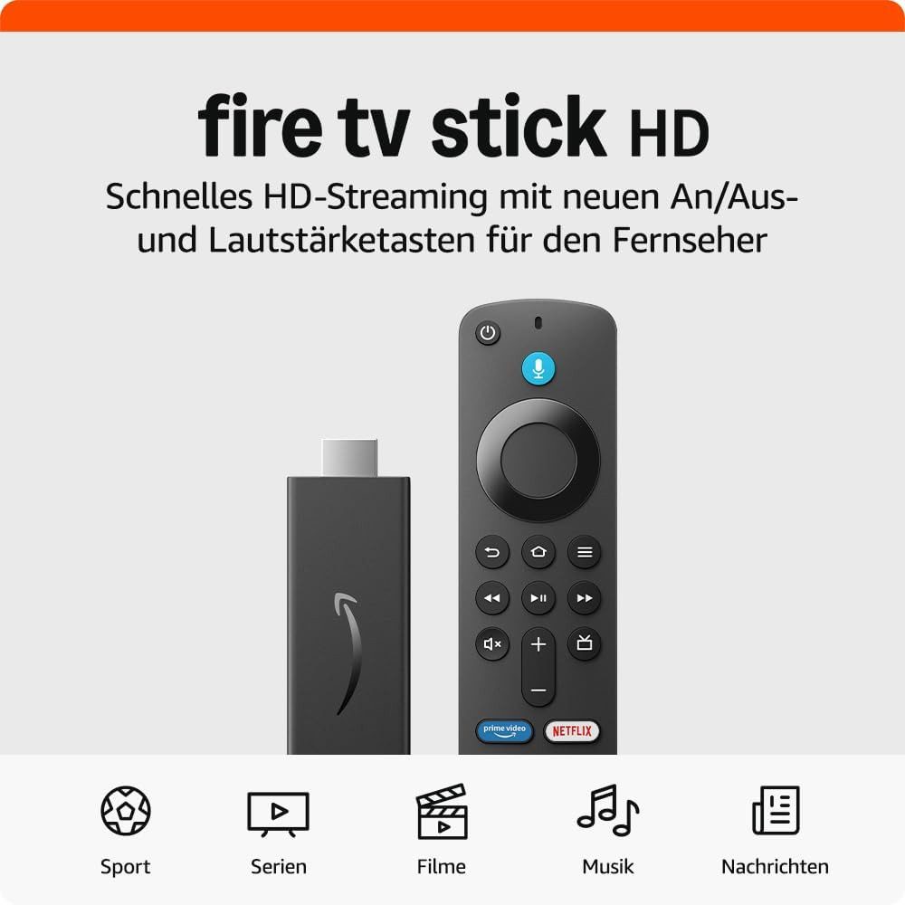 Amazon Amazon Fire TV Stick HD - Alexa-Sprachfernbedienung Smart-Home-Zubehör