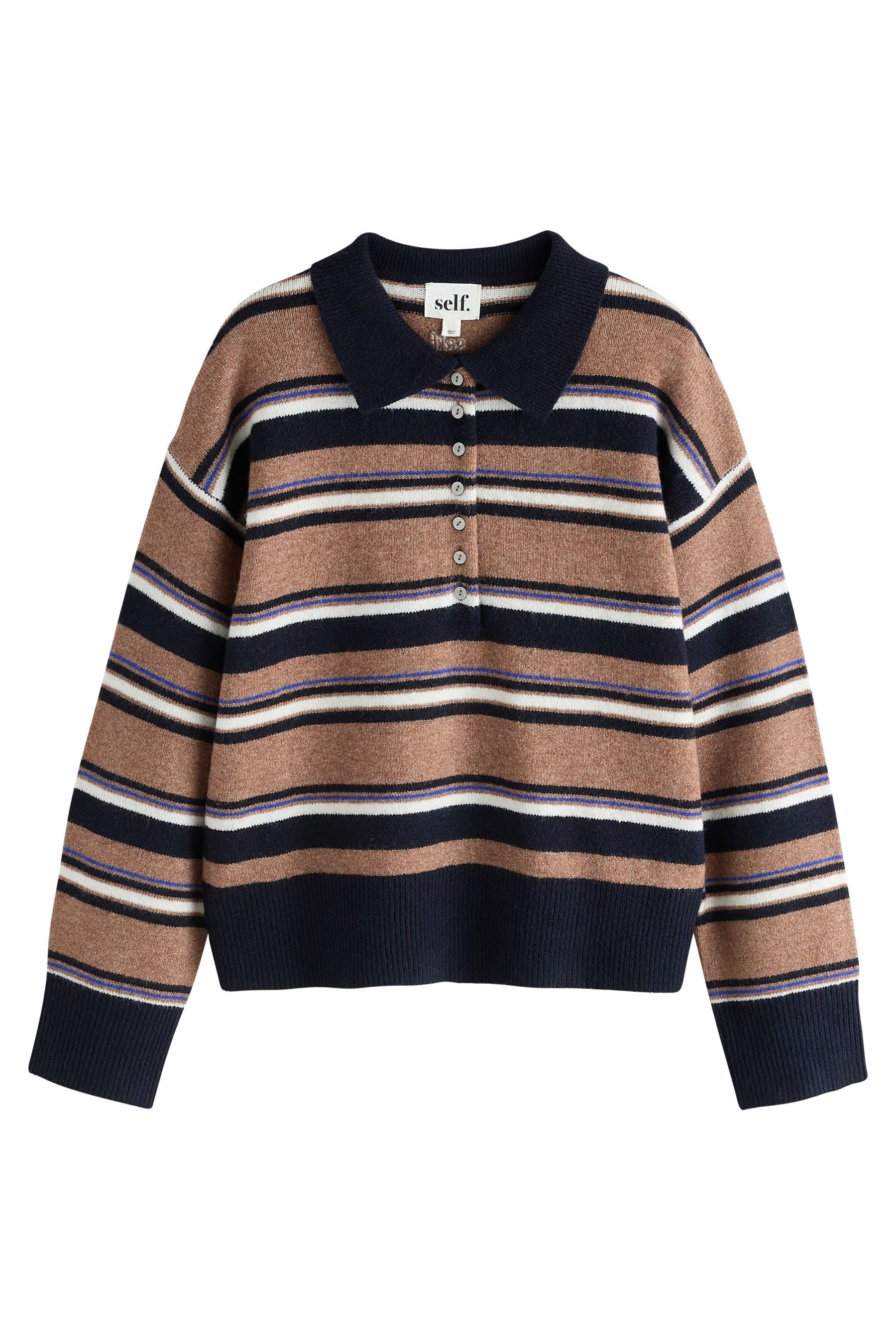 self Strickpullover Lipsy Rugby-Strickpullover aus Wollgemisch (1-tlg)
