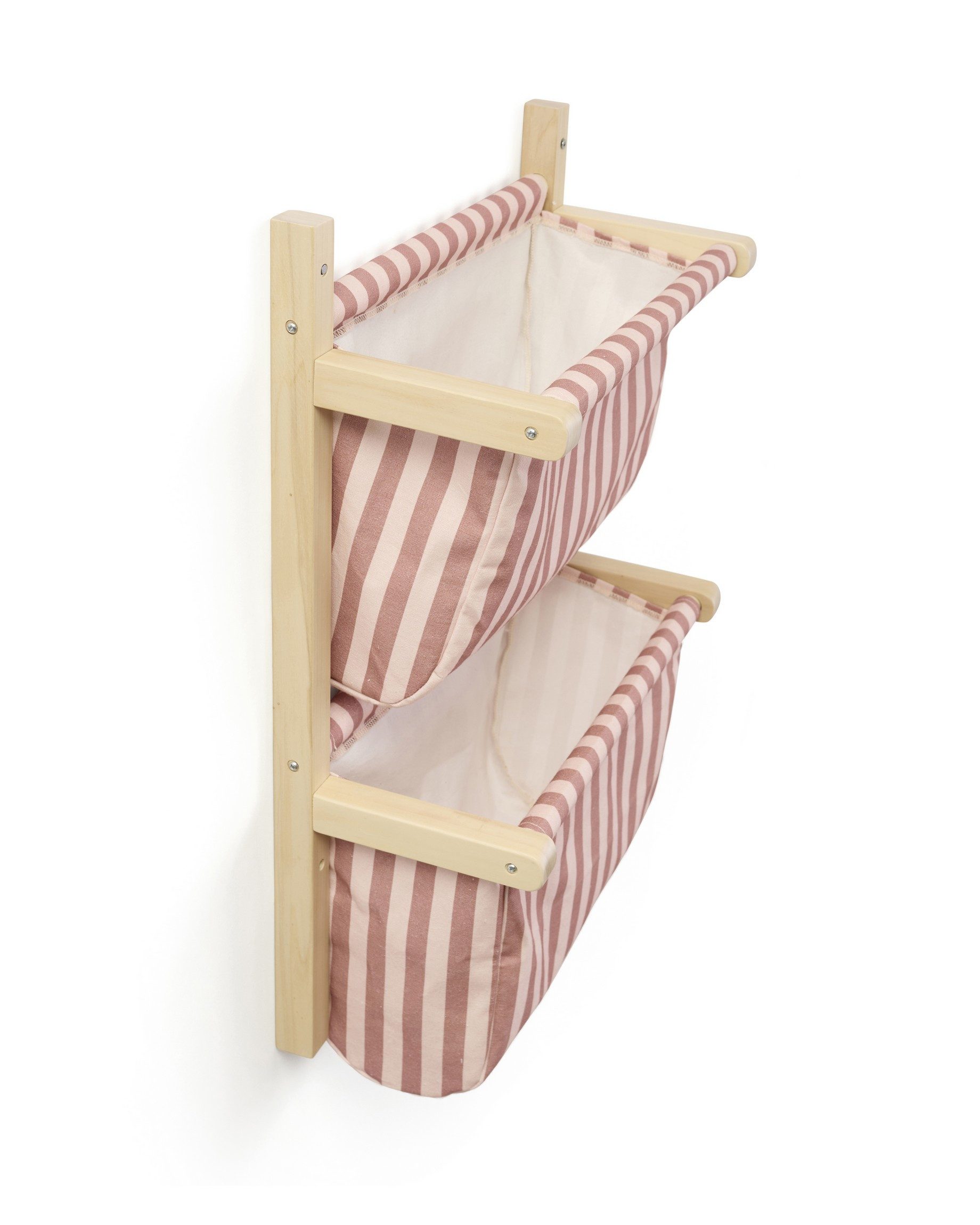 Kids Concept Wäschesortierer Kids Concept - Wand-Organizer Stofftaschen altrosa - 40x19x60cm - 0m+ (1 St)