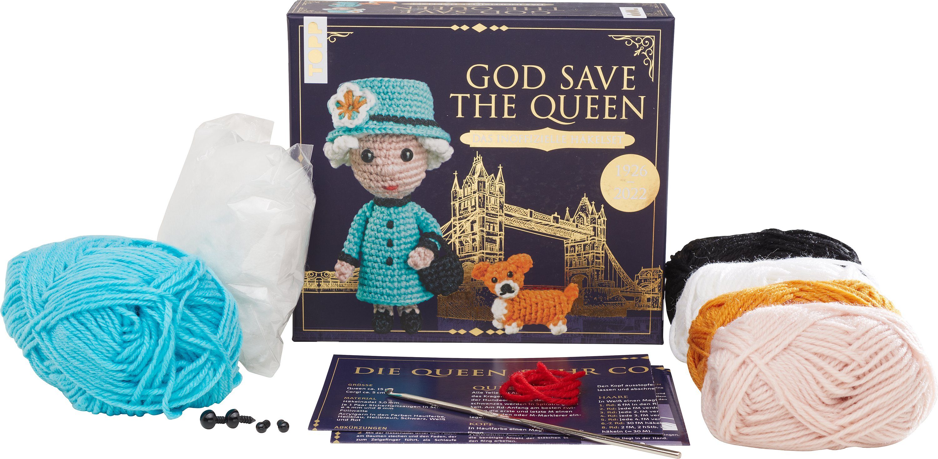 Topp Kreativset Häkelset God save the Queen, (11-tlg), 11 Teile
