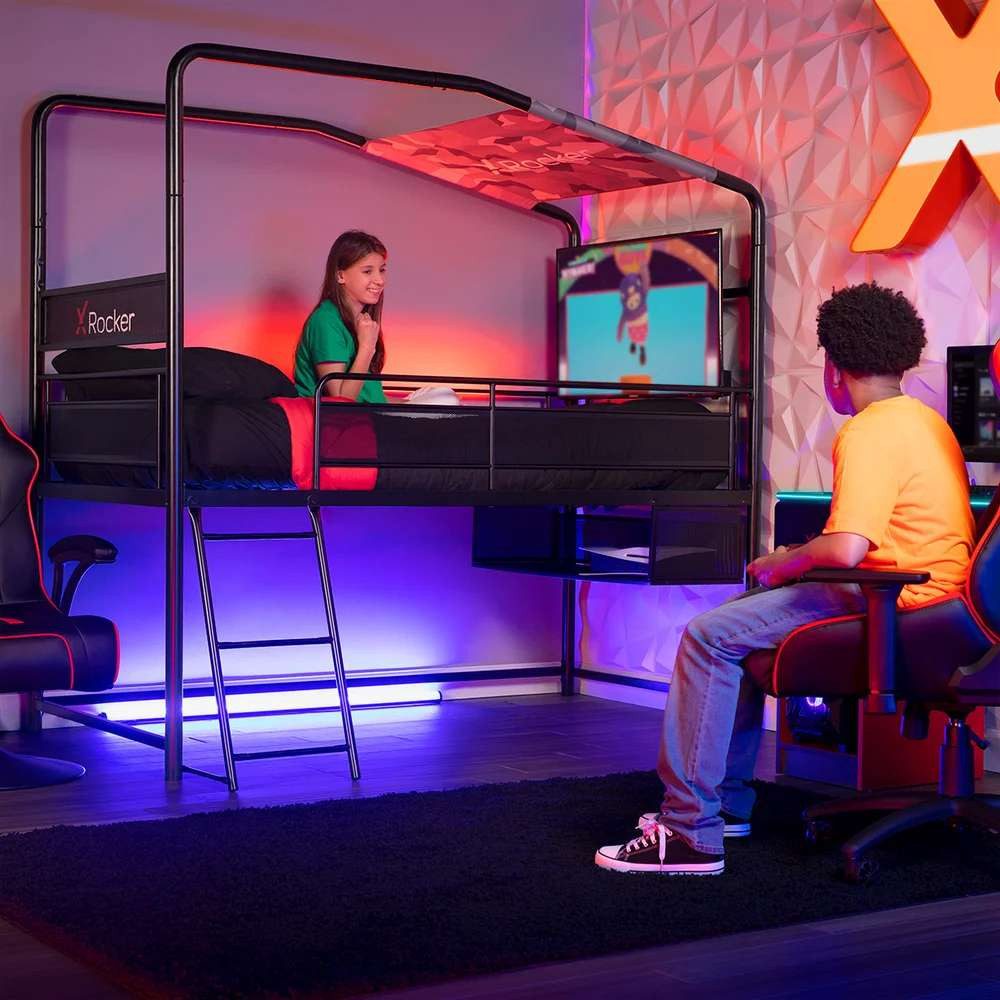 X Rocker Gaming-Stuhl X Rocker 2022078 Bett Spiel-Bett Standard einzeln Rechteckig