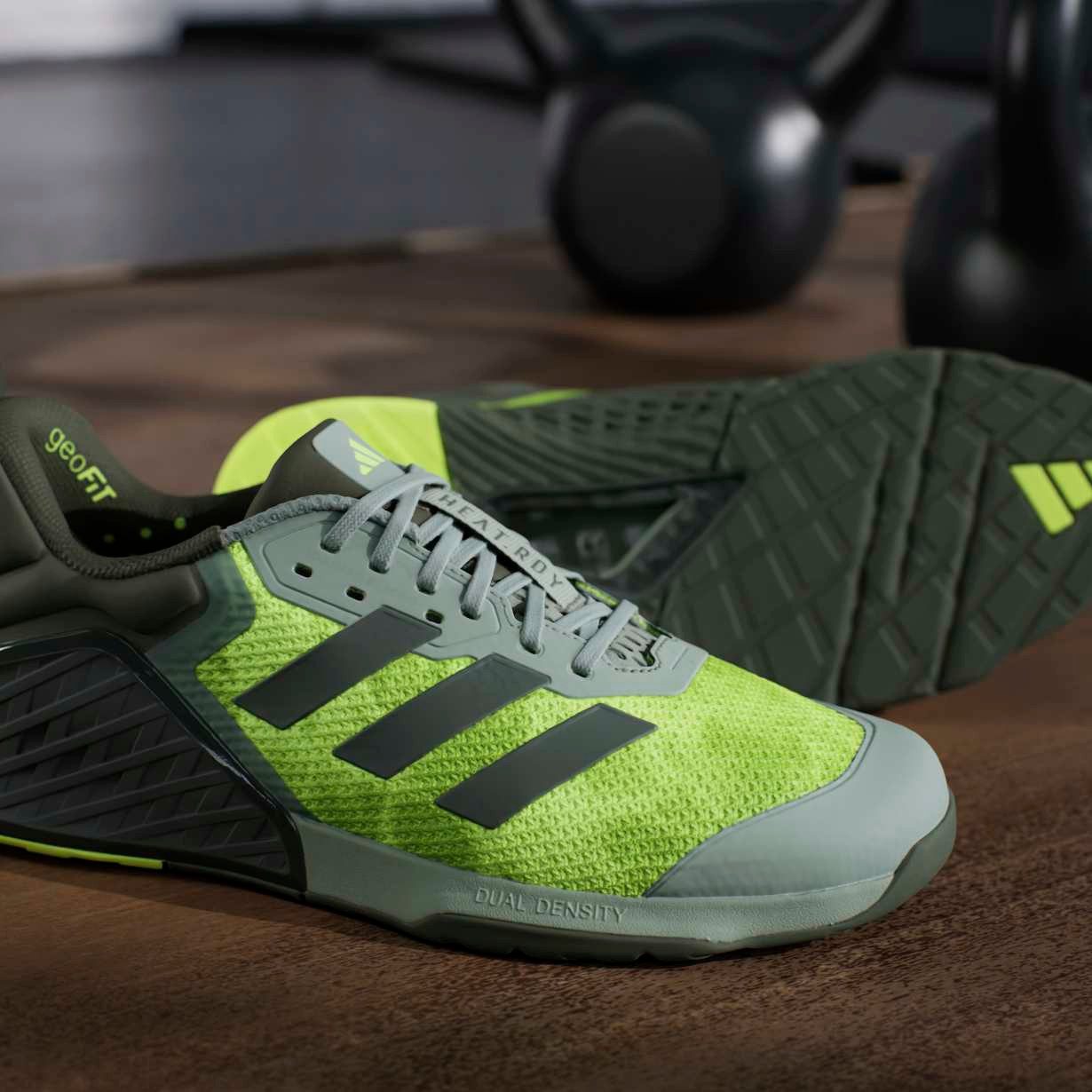adidas Performance Dropset 3 Trainer dunkelgrün/lime Herren Fitnessschuh günstig online kaufen
