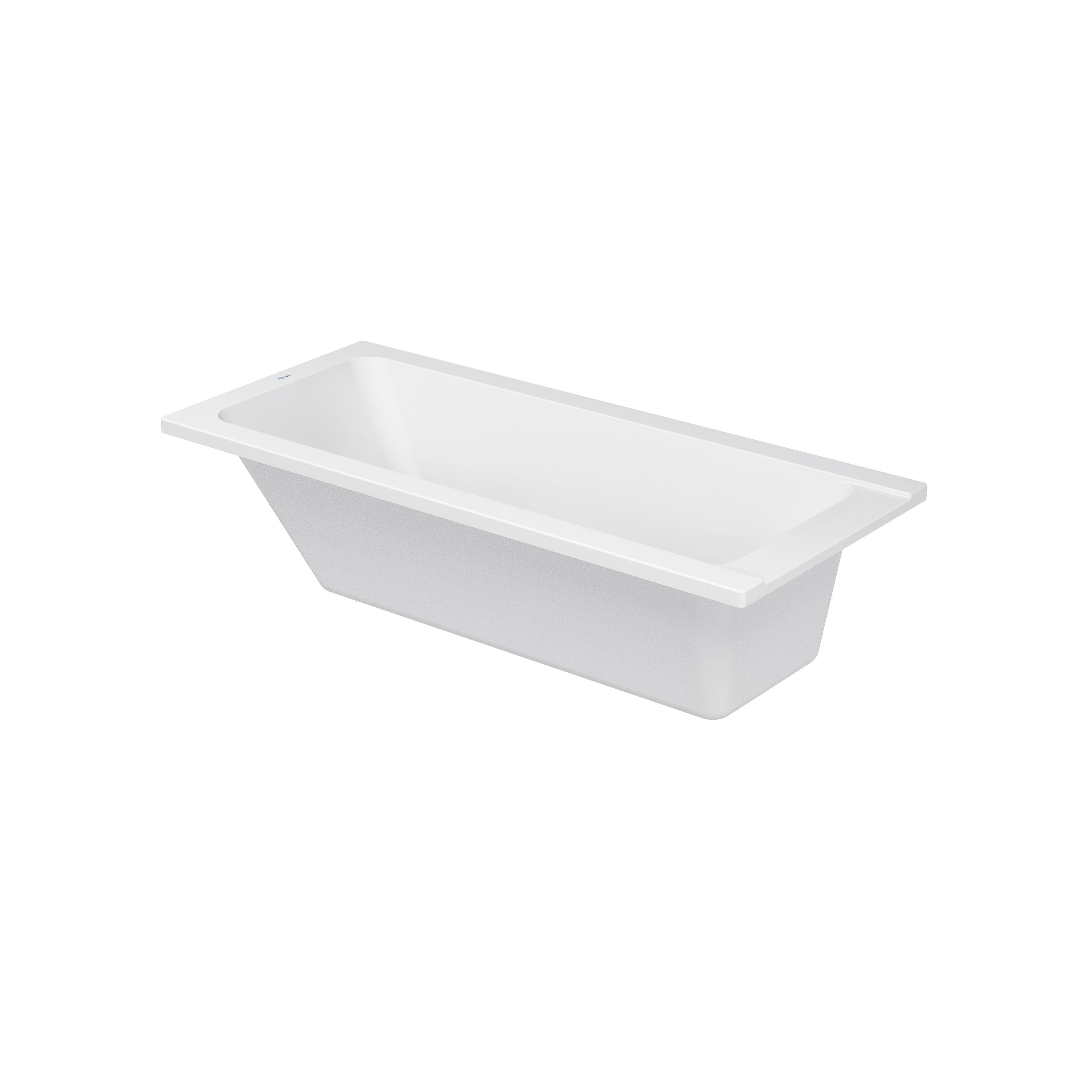 Badewanne D-Code 1600 x 700 mm Weiß Wanne mit Rückenschräge